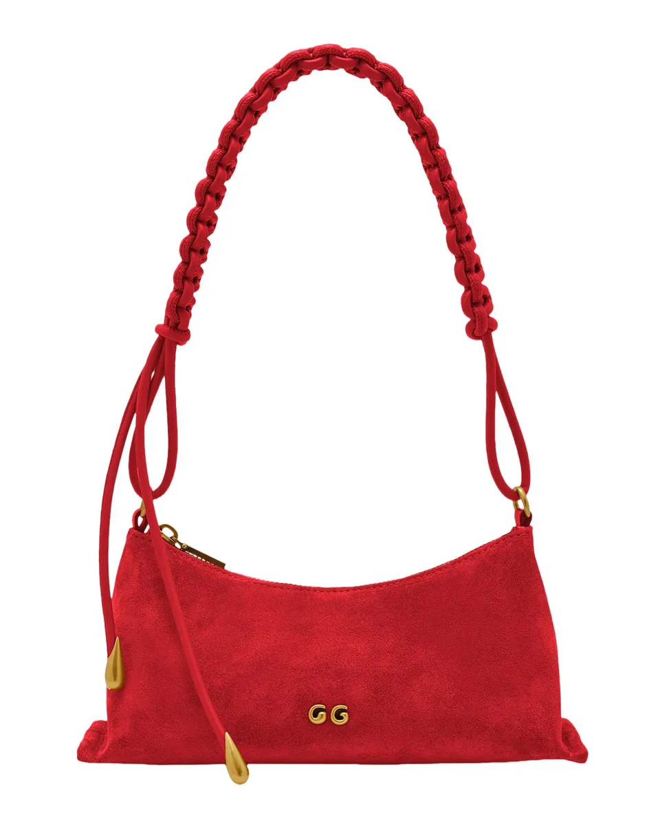 Cult Gaia Osa Braided-Strap Suede Shoulder Bag | Thumbnail 3 Cult Gaia Osa Braided-Strap Suede Shoulder Bag | Thumbnail 3