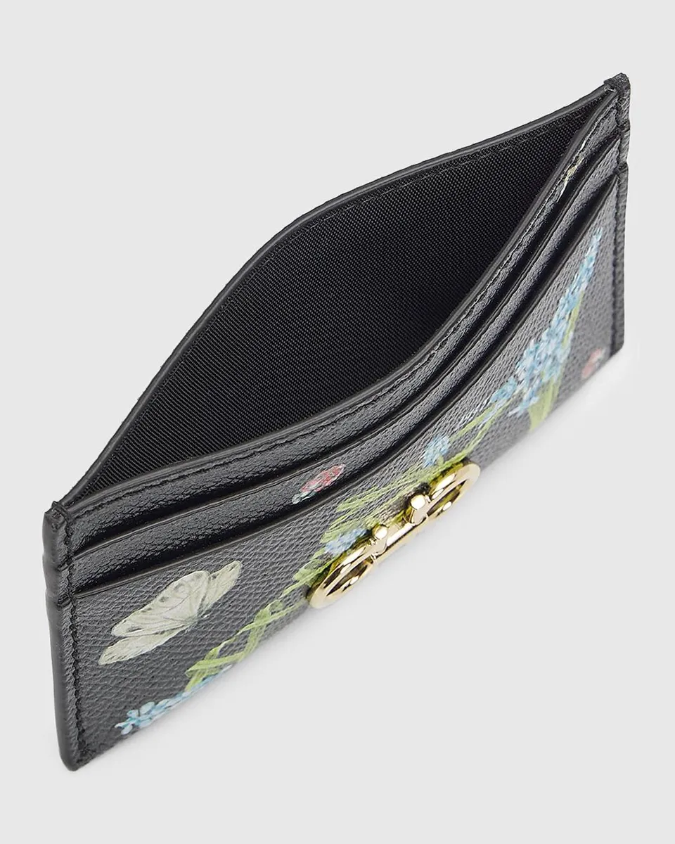 Ferragamo Gancini Eden Shoe Leather Card Case | Thumbnail 3 Ferragamo Gancini Eden Shoe Leather Card Case | Thumbnail 3