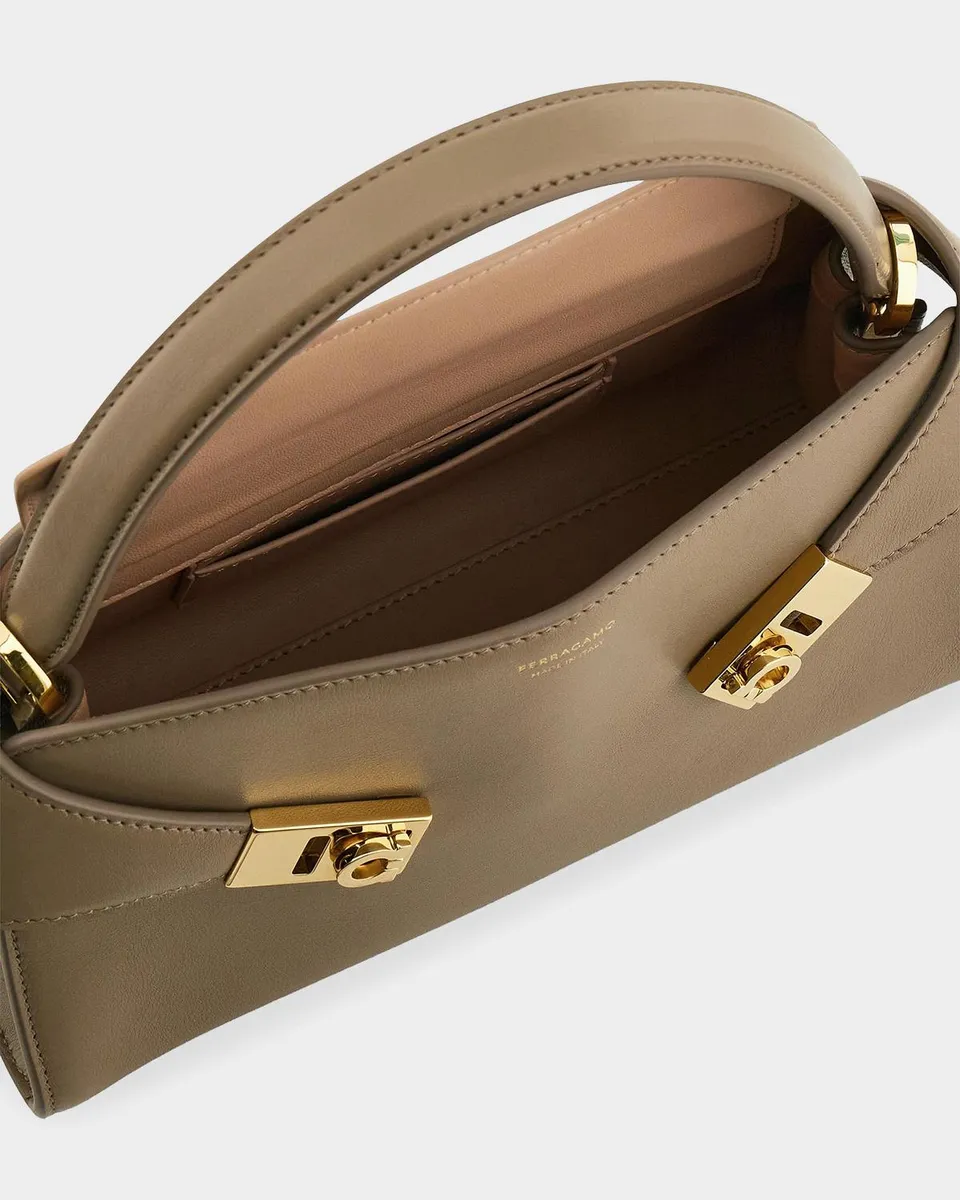 Ferragamo Soft Hug Extra-Small Gancini Leather Top Handle Bag | Thumbnail 4 Ferragamo Soft Hug Extra-Small Gancini Leather Top Handle Bag | Thumbnail 4