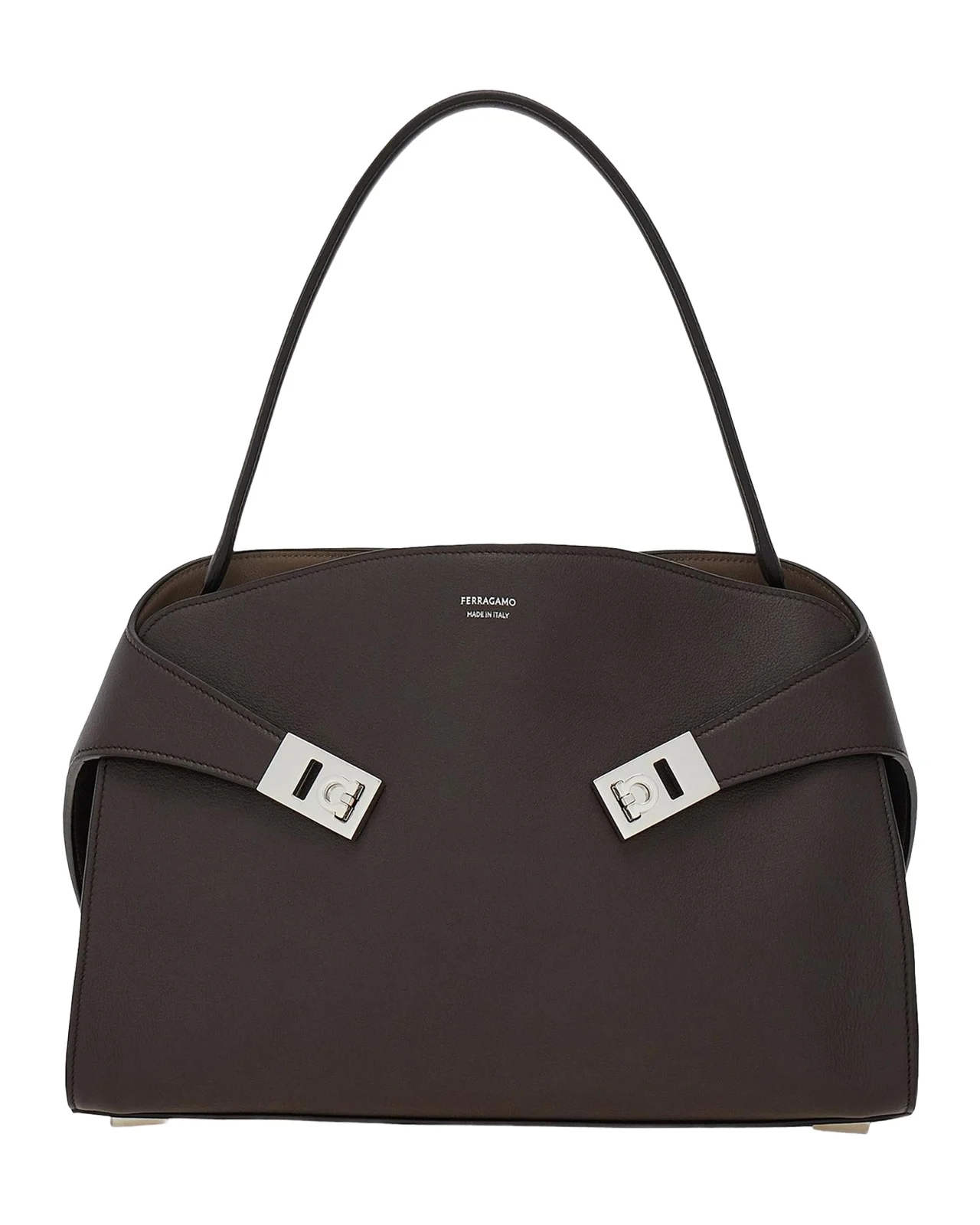 Hug Medium Leather Top-Handle Bag