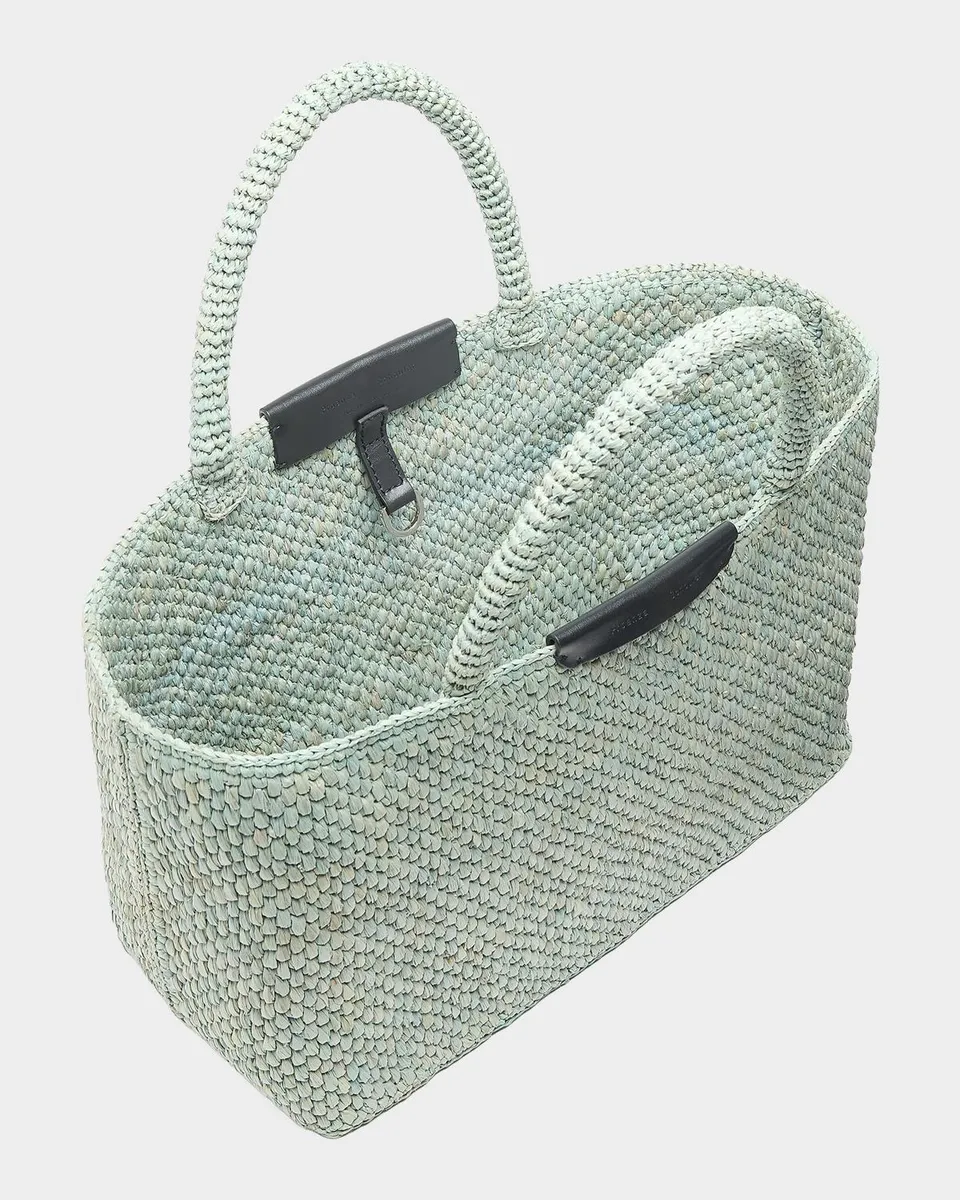 Proenza Schouler East West Chelsea Raffia Tote Bag | Thumbnail 4 Proenza Schouler East West Chelsea Raffia Tote Bag | Thumbnail 4
