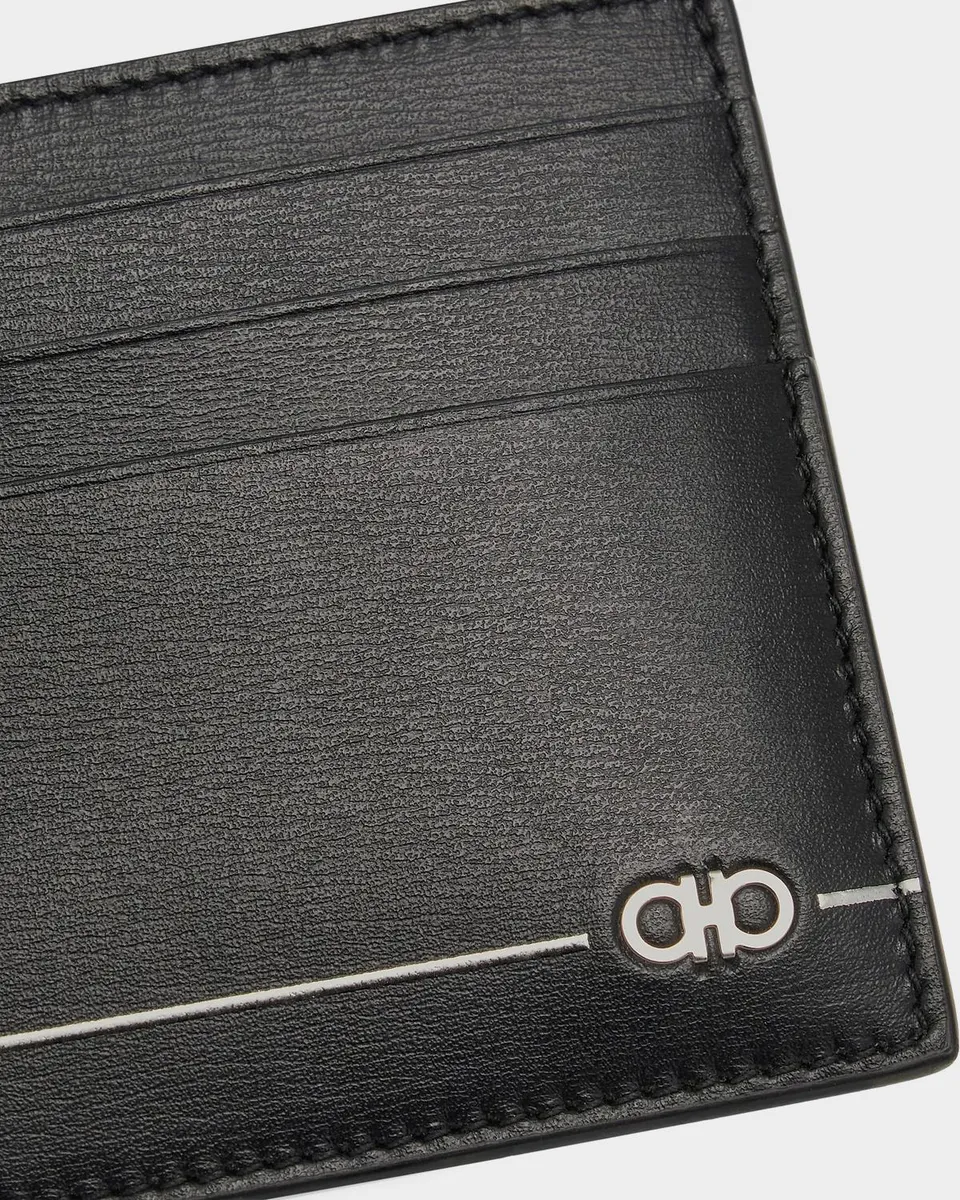 Ferragamo Men's Gancini Leather Card Holder | Thumbnail 5