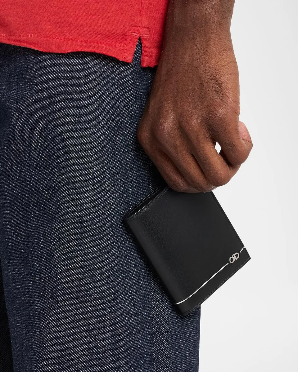 Ferragamo Men's Gancini Leather Bifold Wallet | Thumbnail 2