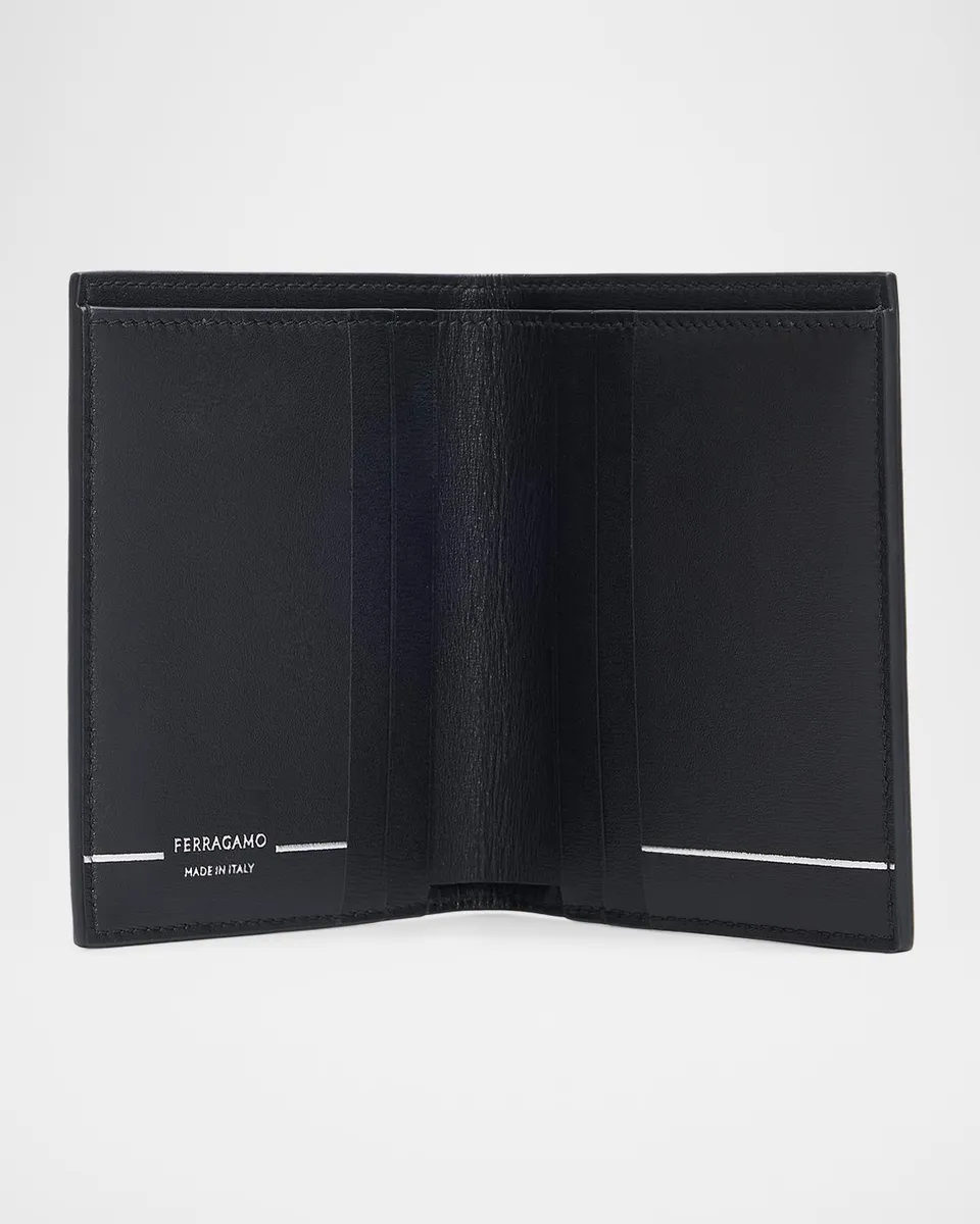 Ferragamo Men's Gancini Leather Bifold Wallet | Thumbnail 3