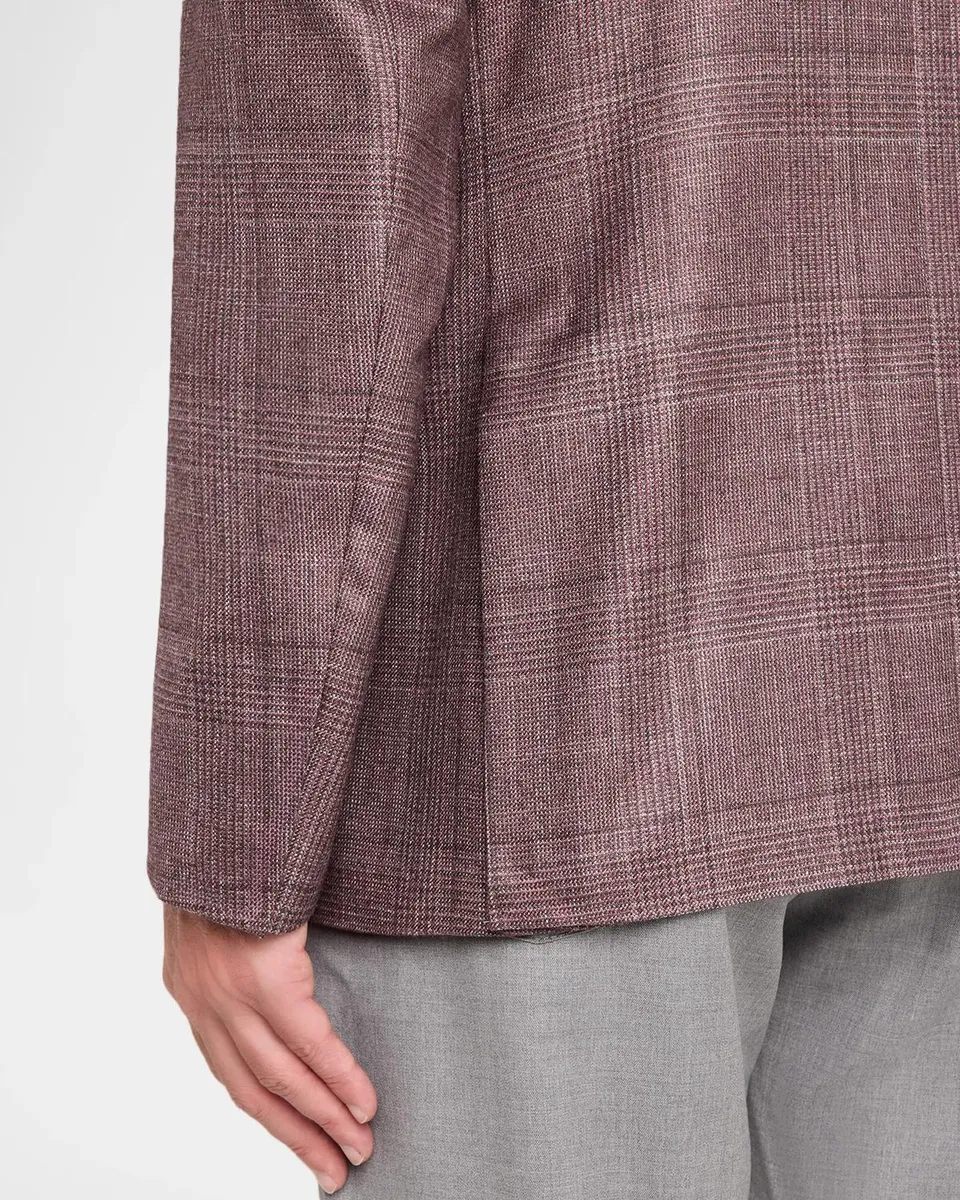 Canali Men's Kei Glen Plaid Two-Button Sport Coat | Thumbnail 8