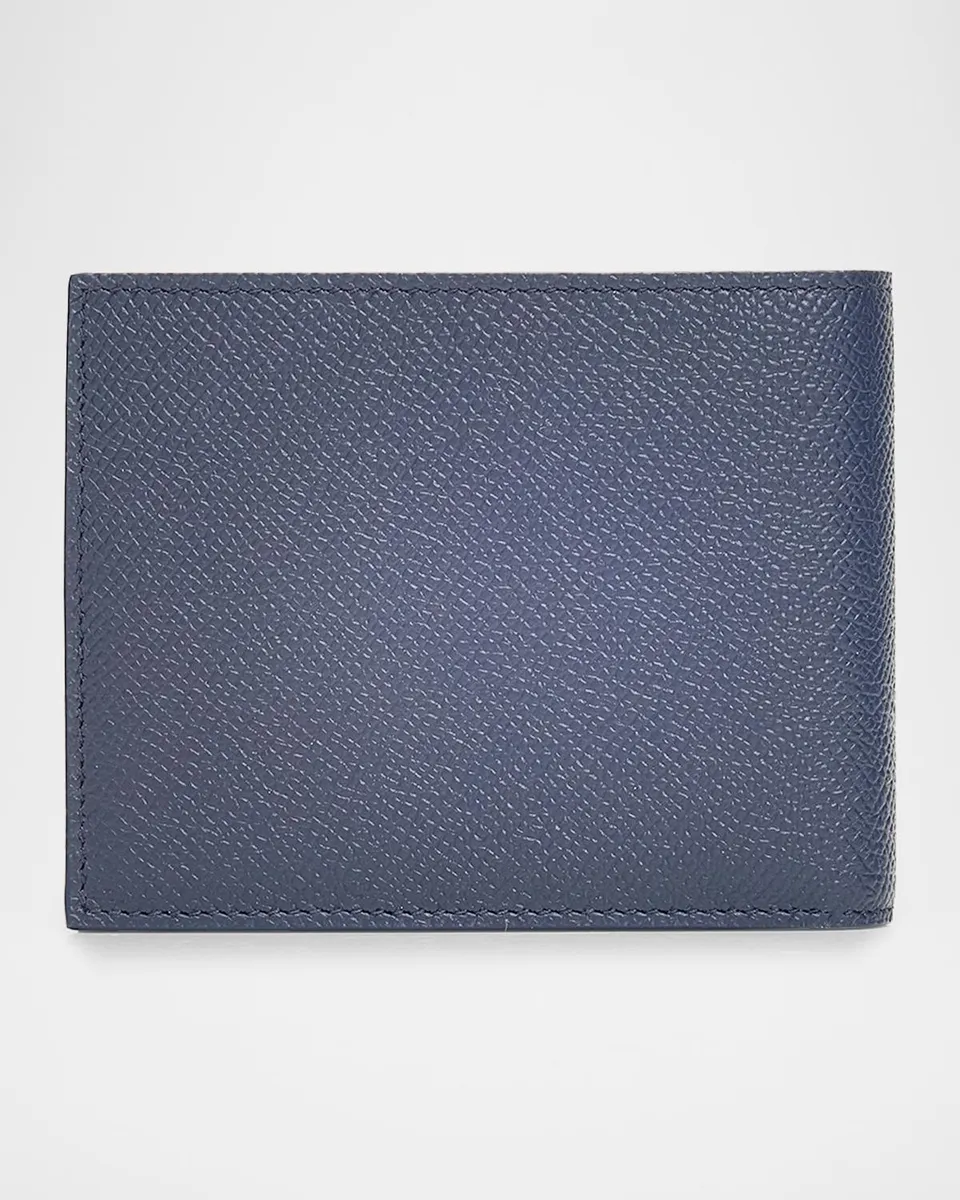 Ferragamo Men's Leather Micro-Gancio Bifold Wallet | Thumbnail 4 Ferragamo Men's Leather Micro-Gancio Bifold Wallet | Thumbnail 4