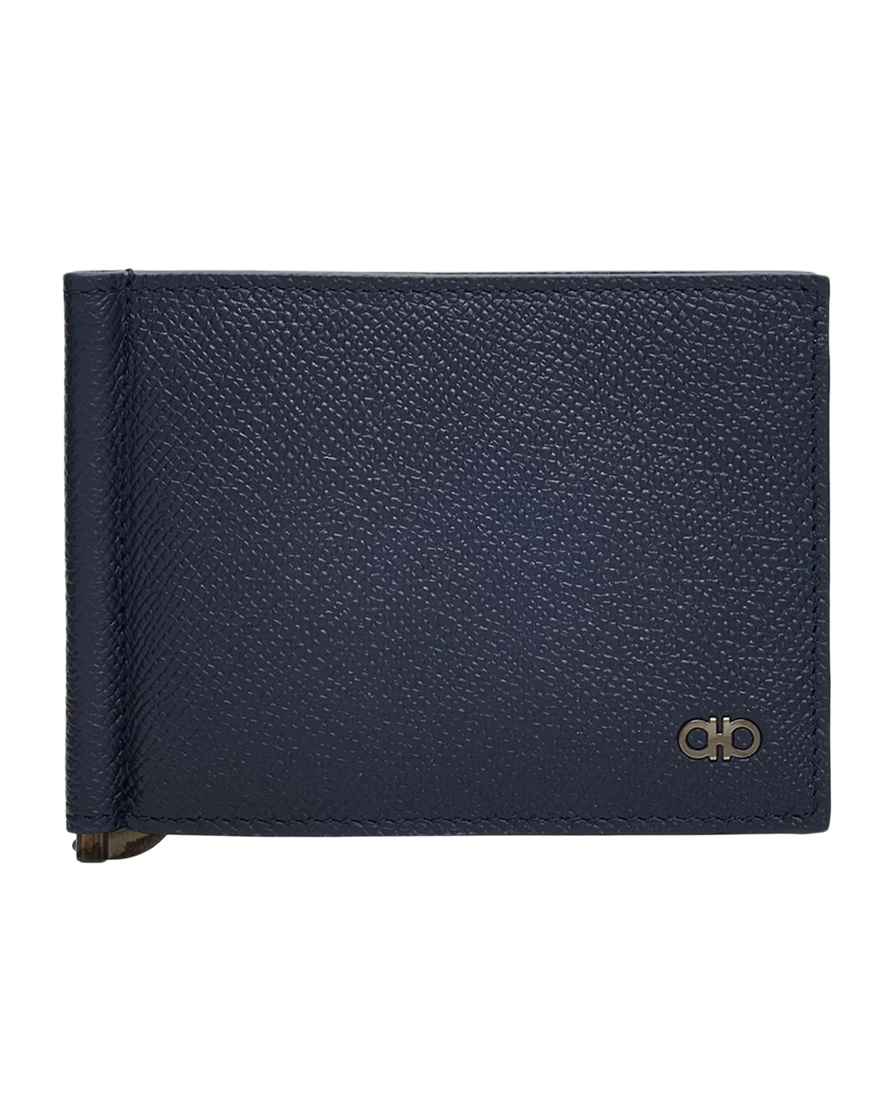 Ferragamo Men's Leather Micro-Gancio Money Clip Wallet