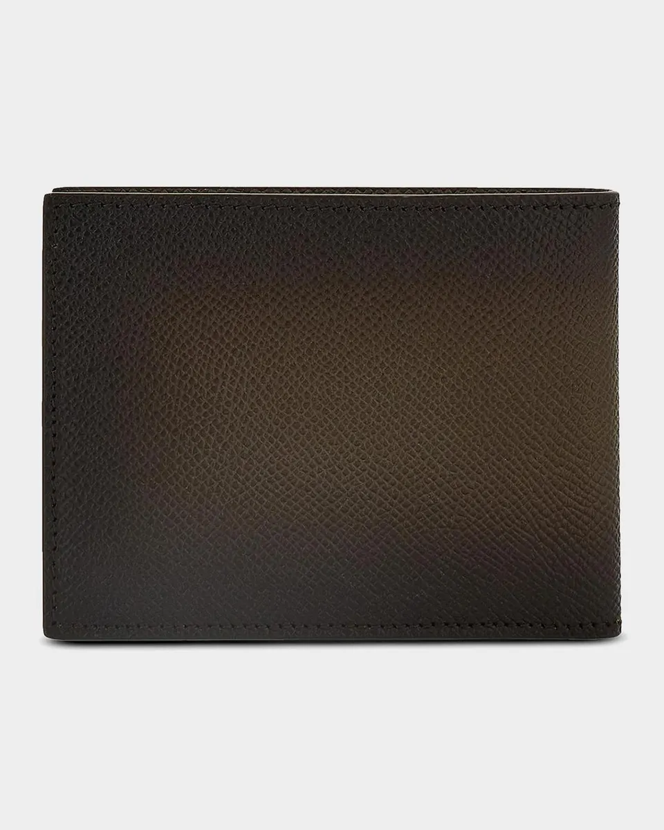 Ferragamo Men's Micro-Gancio Hammered Leather Bifold Wallet | Thumbnail 3 Ferragamo Men's Micro-Gancio Hammered Leather Bifold Wallet | Thumbnail 3