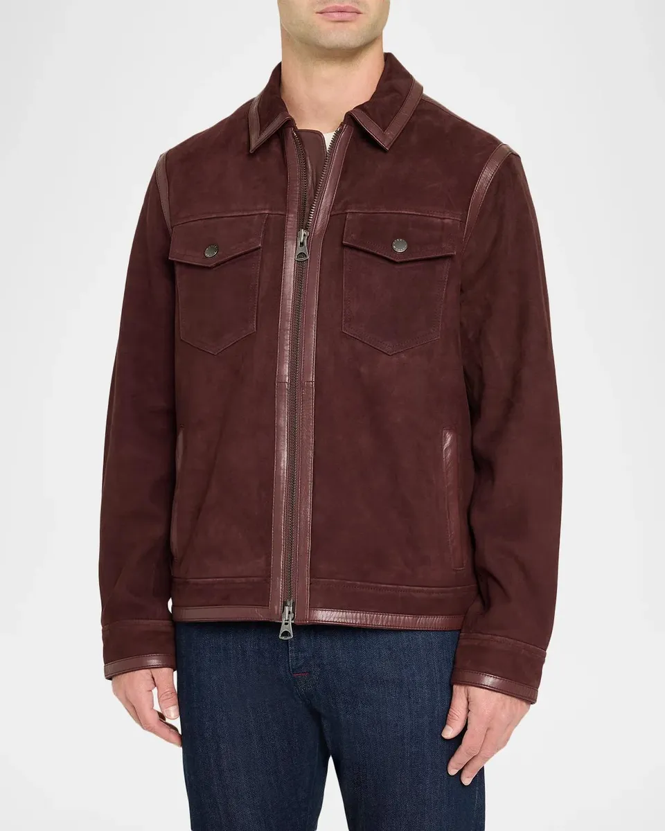 Robert Graham Men's Holmrook Suede Shirt Jacket | Thumbnail 4 Robert Graham Men's Holmrook Suede Shirt Jacket | Thumbnail 4