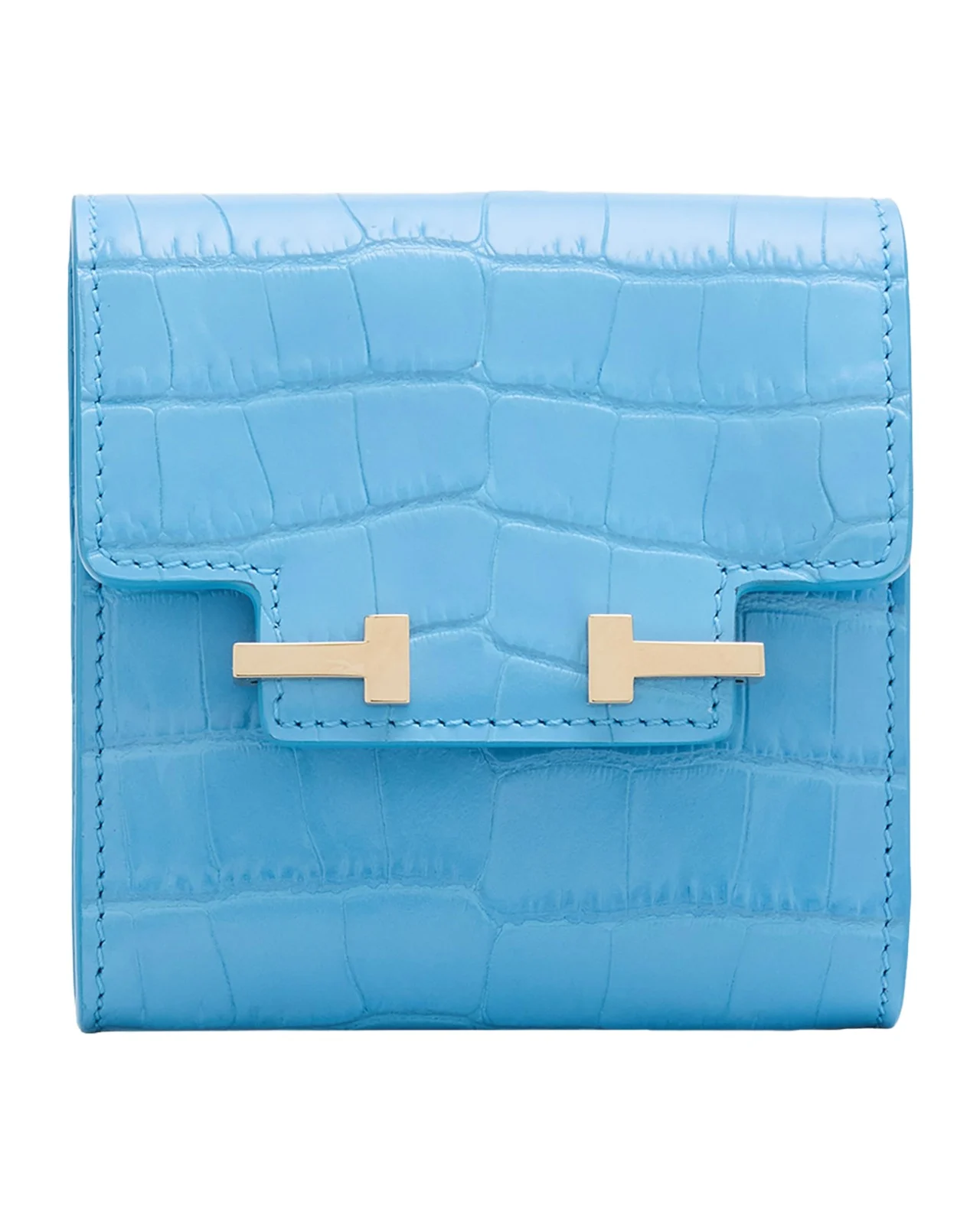 Croc-Embossed Leather Wallet Croc-Embossed Leather Wallet