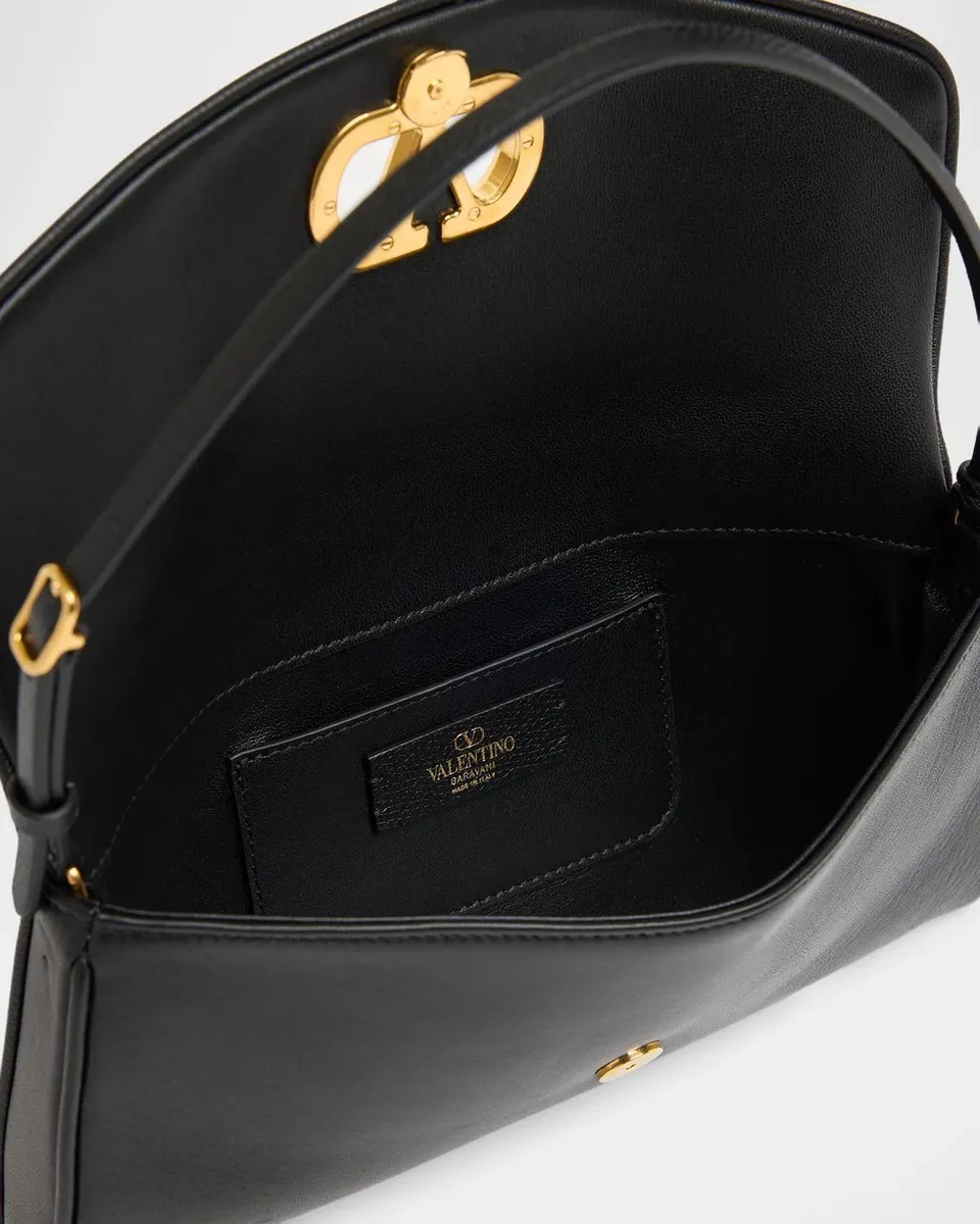 Valentino Garavani DeVain VLogo Leather Top-Handle Bag | Thumbnail 3 Valentino Garavani DeVain VLogo Leather Top-Handle Bag | Thumbnail 3