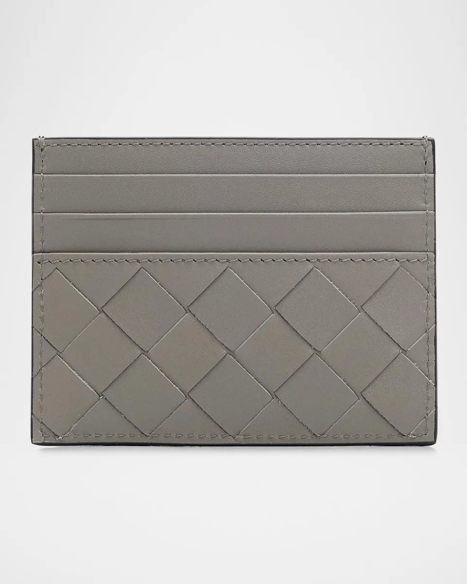 Bottega Veneta Men's Intrecciato 15 Leather Card Holder | Thumbnail 4 Bottega Veneta Men's Intrecciato 15 Leather Card Holder | Thumbnail 4