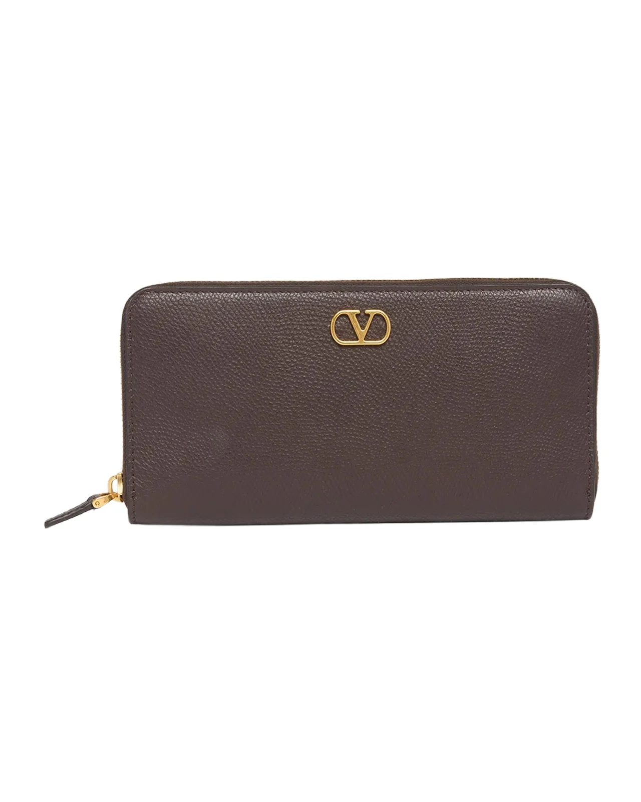 Valentino Garavani V-Logo Signature Leather Long Wallet