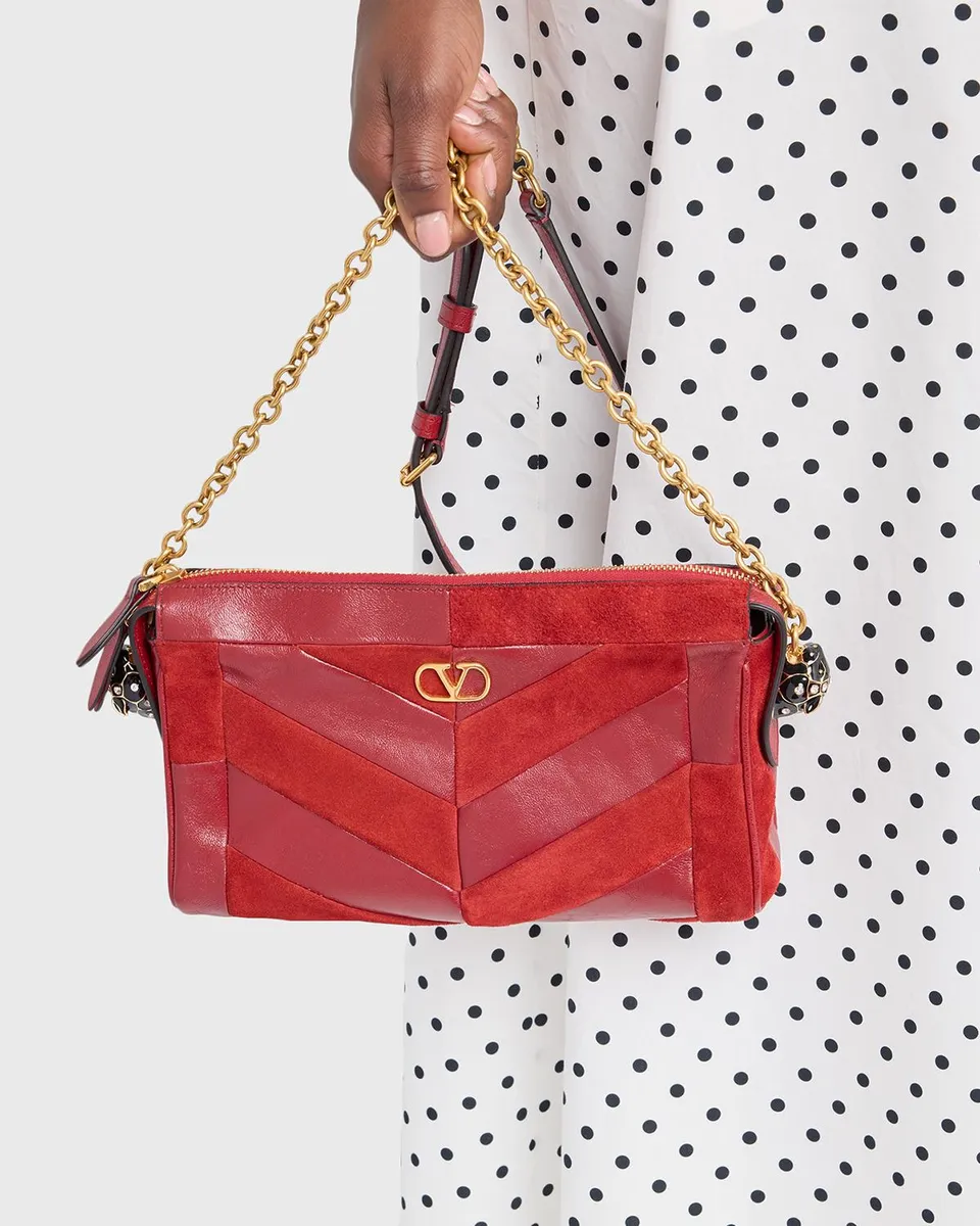 Valentino Garavani Panthea Small Patchwork Chevron Shoulder Bag | Thumbnail 2 Valentino Garavani Panthea Small Patchwork Chevron Shoulder Bag | Thumbnail 2