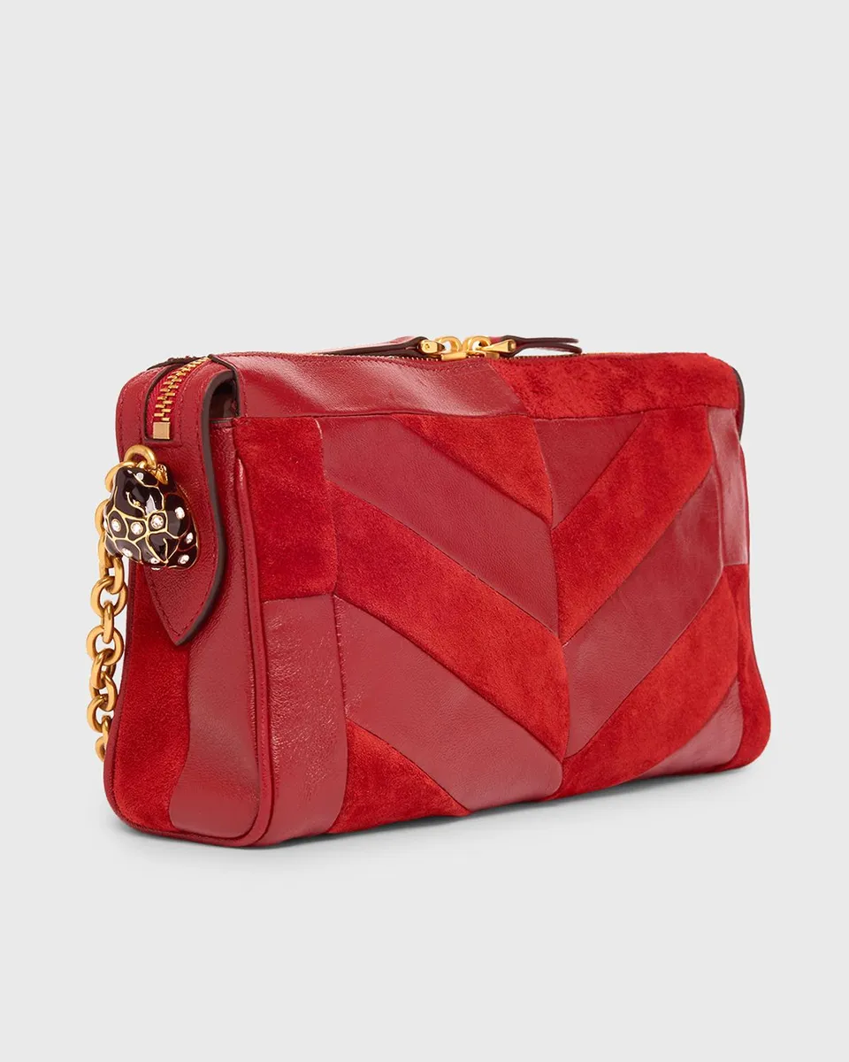 Valentino Garavani Panthea Small Patchwork Chevron Shoulder Bag | Thumbnail 3 Valentino Garavani Panthea Small Patchwork Chevron Shoulder Bag | Thumbnail 3