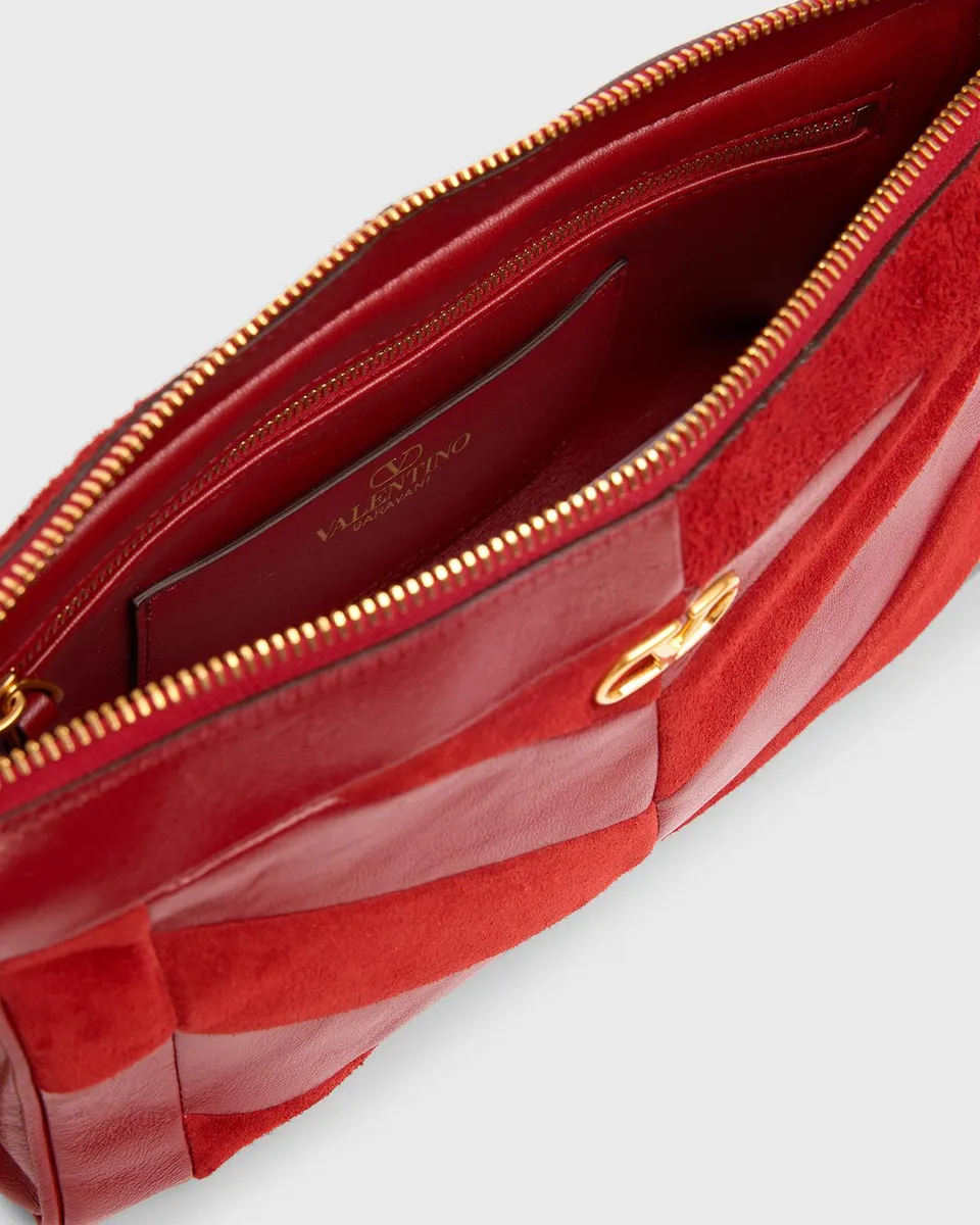 Valentino Garavani Panthea Small Patchwork Chevron Shoulder Bag | Thumbnail 4 Valentino Garavani Panthea Small Patchwork Chevron Shoulder Bag | Thumbnail 4