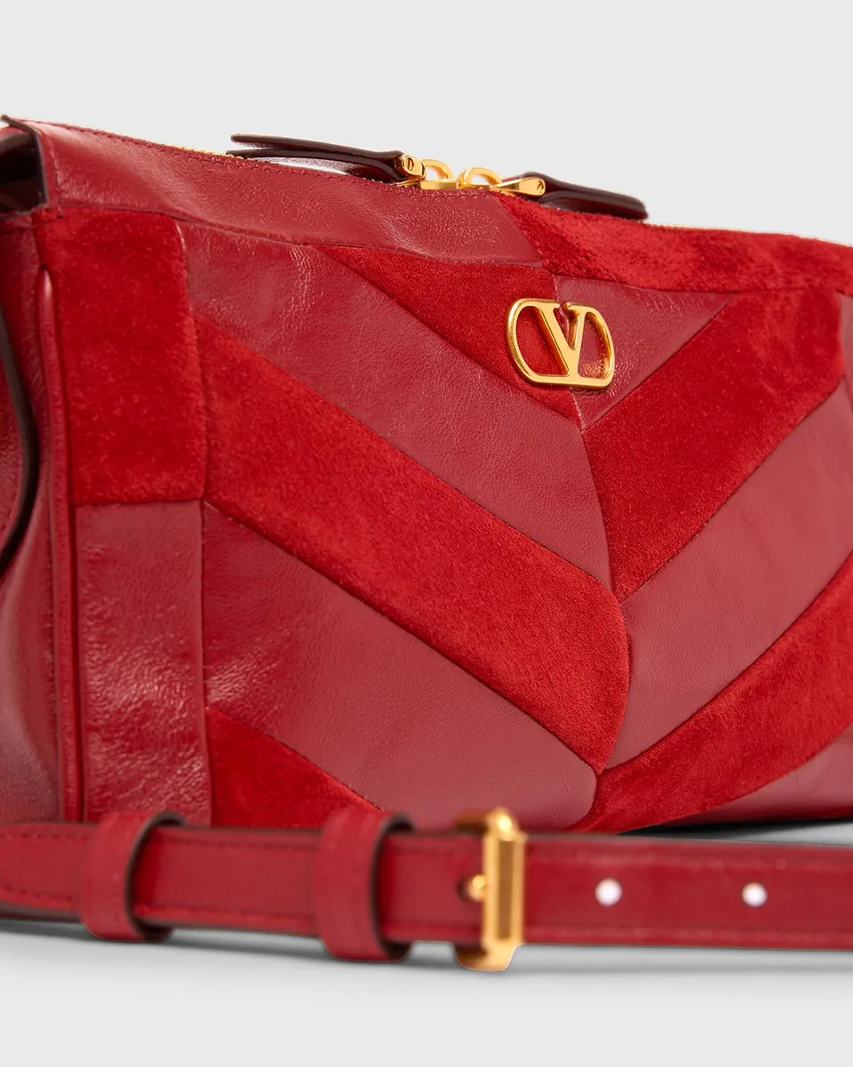 Valentino Garavani Panthea Small Patchwork Chevron Shoulder Bag | Thumbnail 6 Valentino Garavani Panthea Small Patchwork Chevron Shoulder Bag | Thumbnail 6