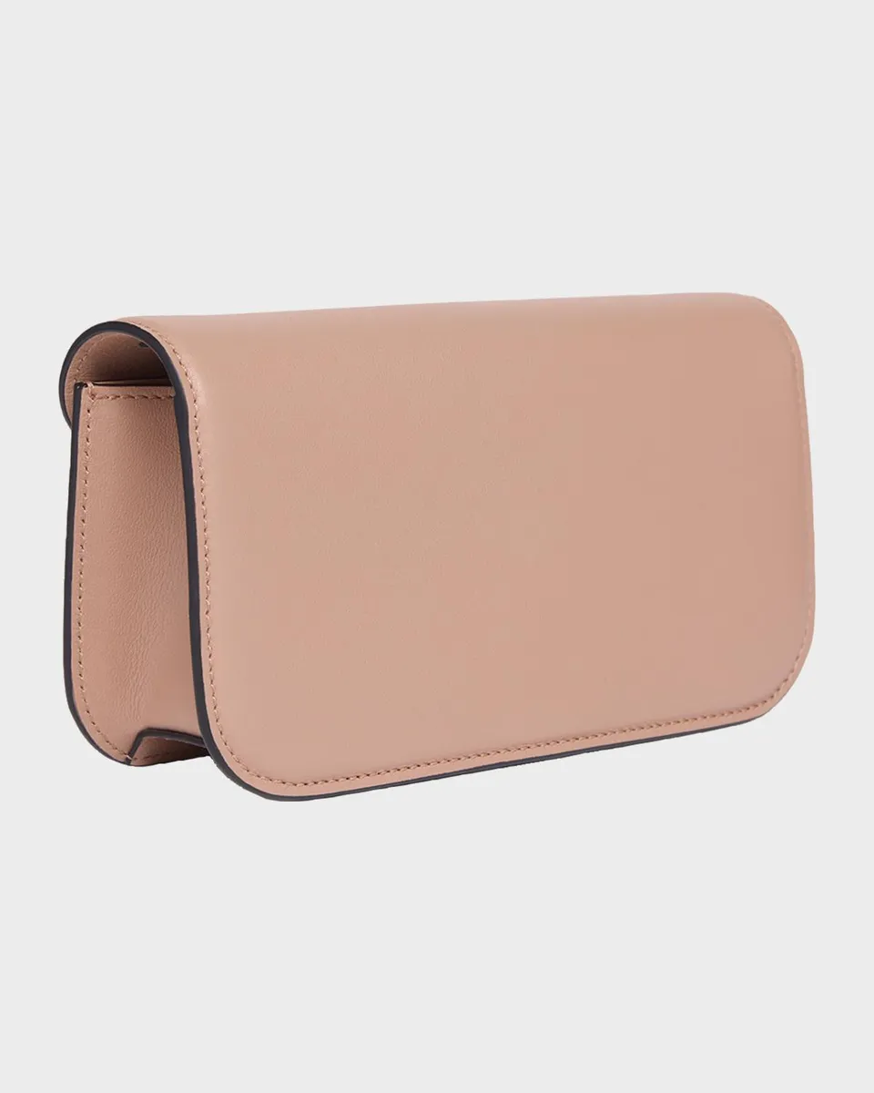 Valentino Garavani Loco Crystal VLogo Leather Shoulder Bag | Thumbnail 3 Valentino Garavani Loco Crystal VLogo Leather Shoulder Bag | Thumbnail 3