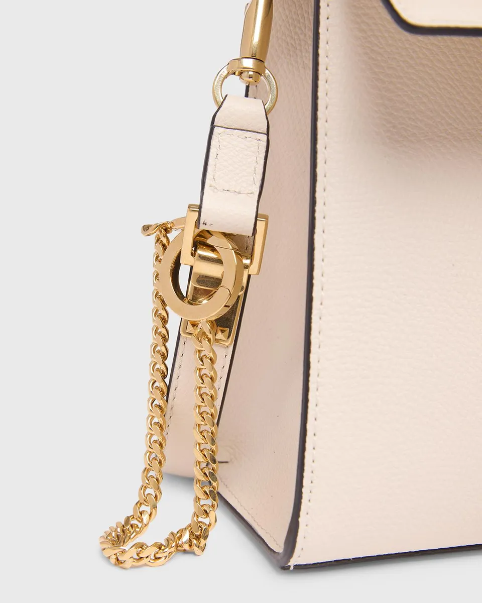Valentino Garavani Small Crystal VLogo Leather Top-Handle Bag | Thumbnail 6 Valentino Garavani Small Crystal VLogo Leather Top-Handle Bag | Thumbnail 6