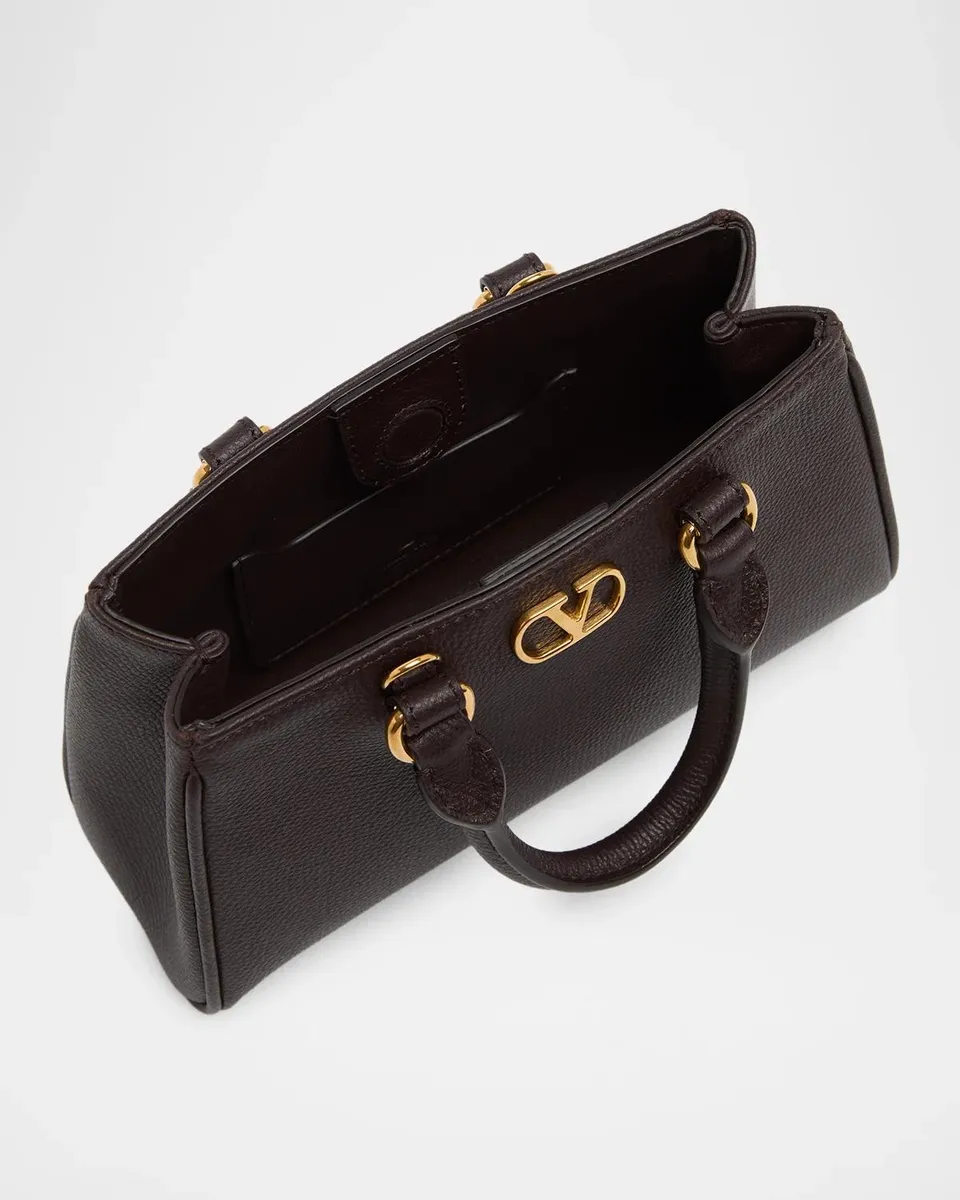 Valentino Garavani Mini VLogo Signature Leather Top Handle Bag | Thumbnail 4