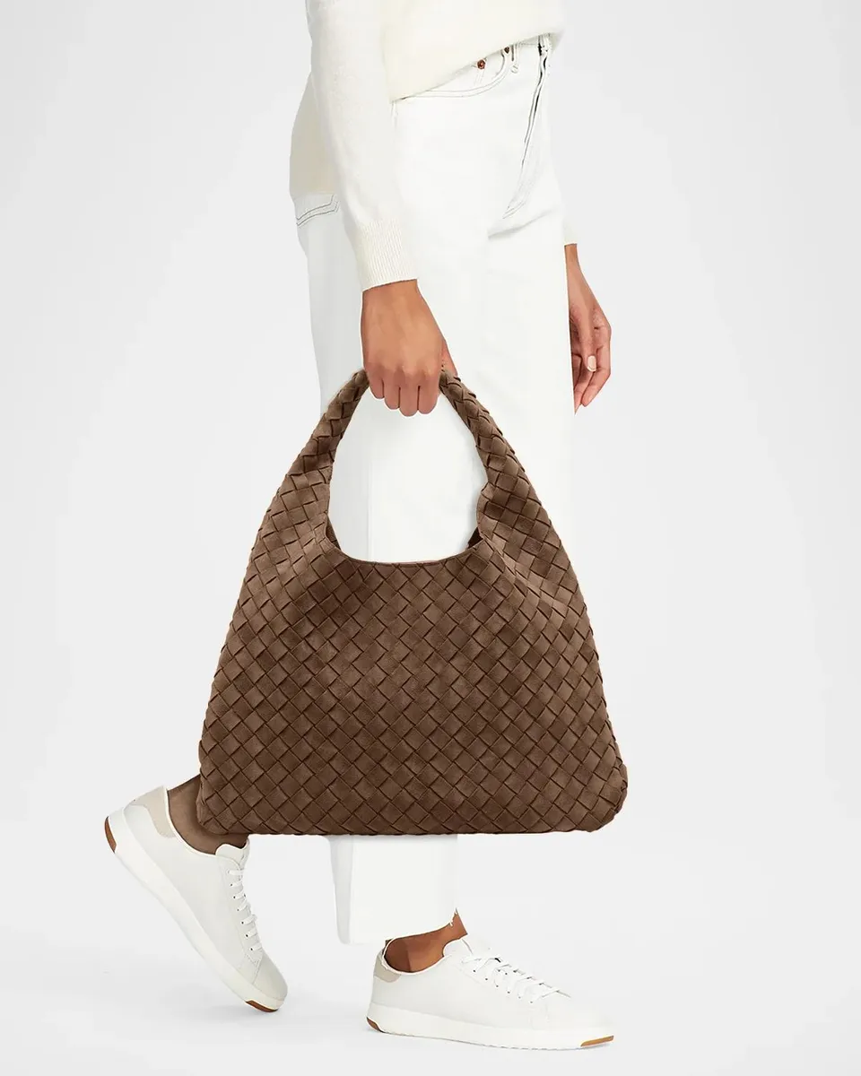 Bottega Veneta Campana Large Suede Shoulder Bag | Thumbnail 2 Bottega Veneta Campana Large Suede Shoulder Bag | Thumbnail 2