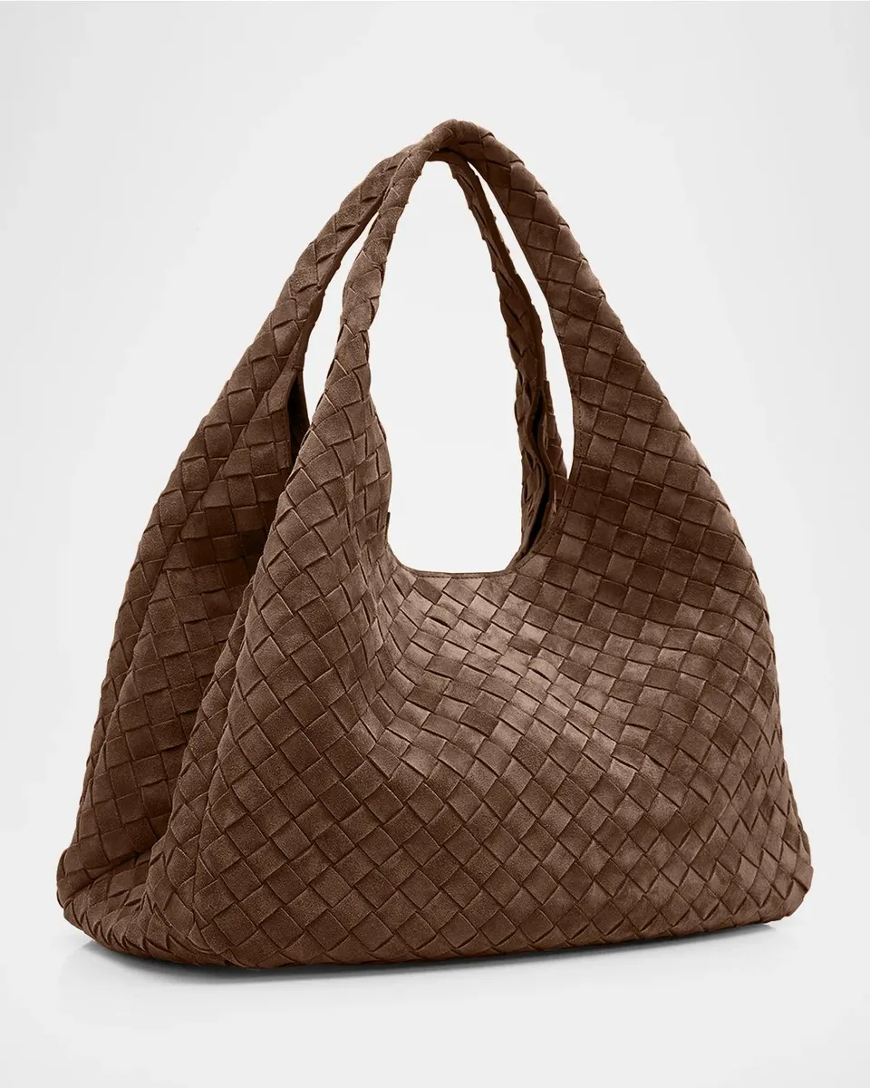 Bottega Veneta Campana Large Suede Shoulder Bag | Thumbnail 3 Bottega Veneta Campana Large Suede Shoulder Bag | Thumbnail 3
