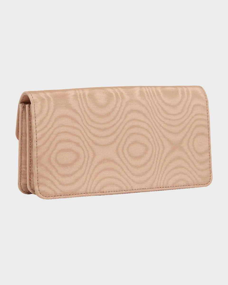 Valentino Garavani Crystal VLogo Moire Clutch Bag | Thumbnail 2