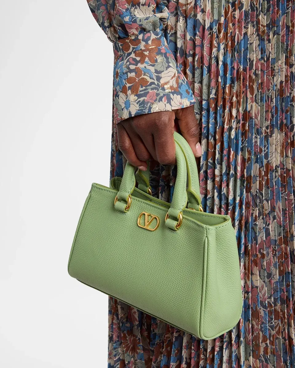 Valentino Garavani Mini VLogo Signature Leather Top Handle Bag | Thumbnail 2 Valentino Garavani Mini VLogo Signature Leather Top Handle Bag | Thumbnail 2