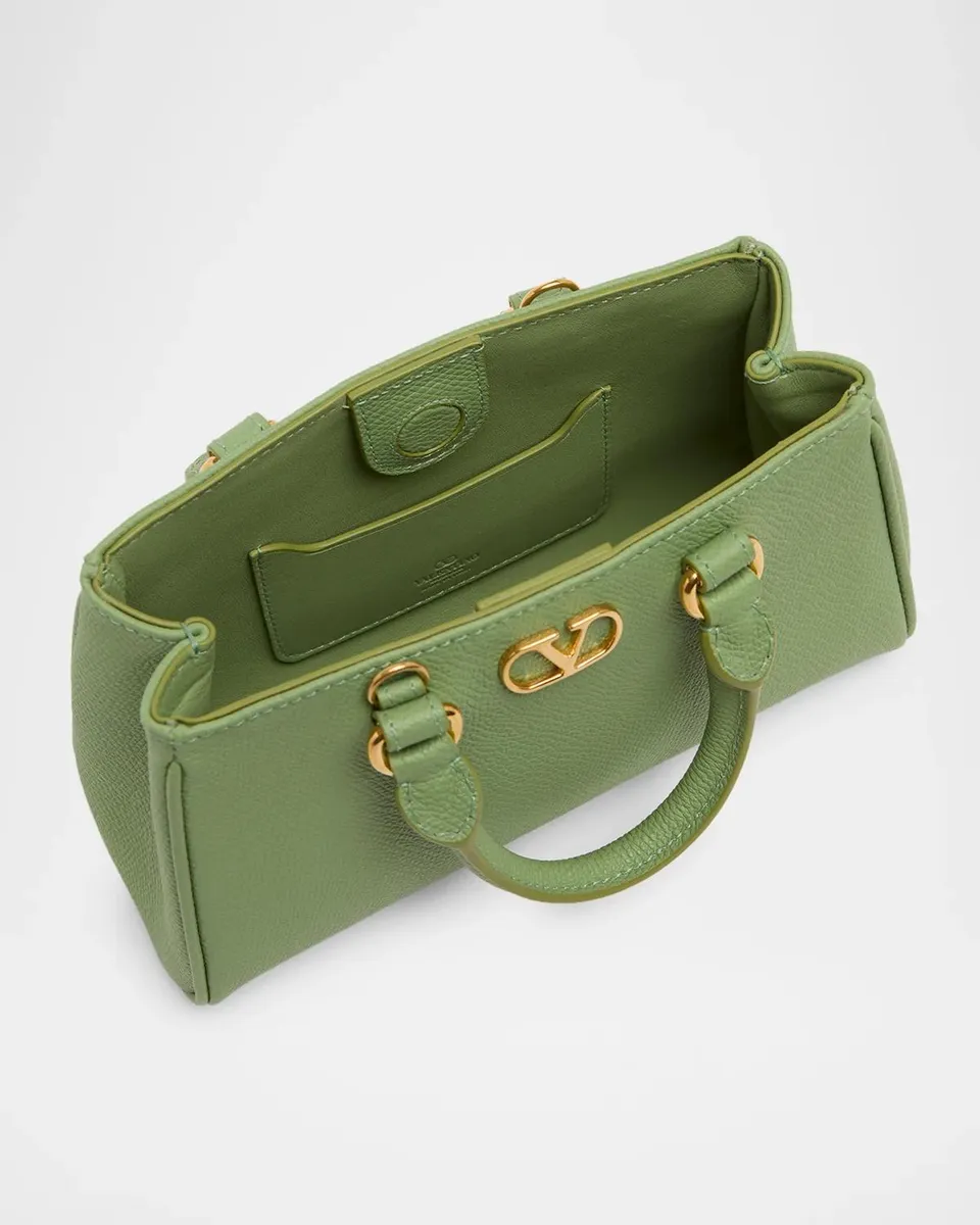 Valentino Garavani Mini VLogo Signature Leather Top Handle Bag | Thumbnail 4 Valentino Garavani Mini VLogo Signature Leather Top Handle Bag | Thumbnail 4