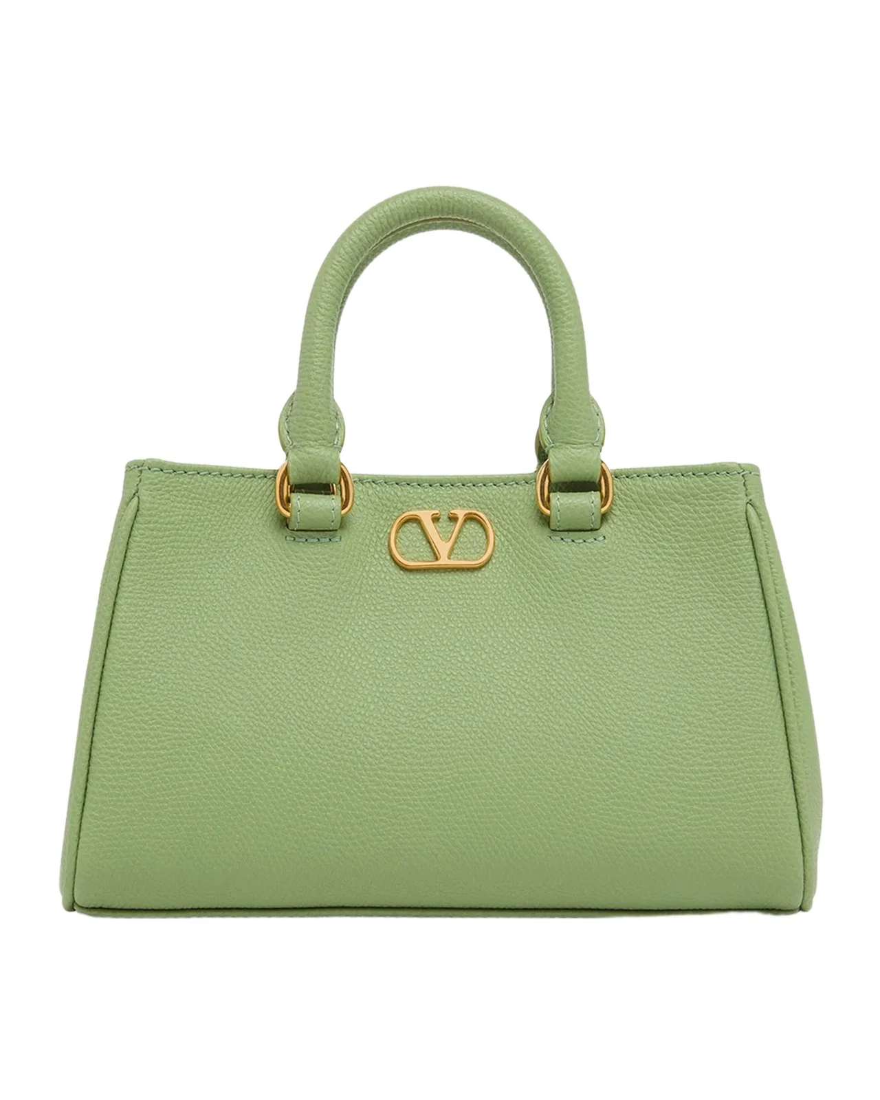 Valentino Garavani Mini VLogo Signature Leather Top Handle Bag