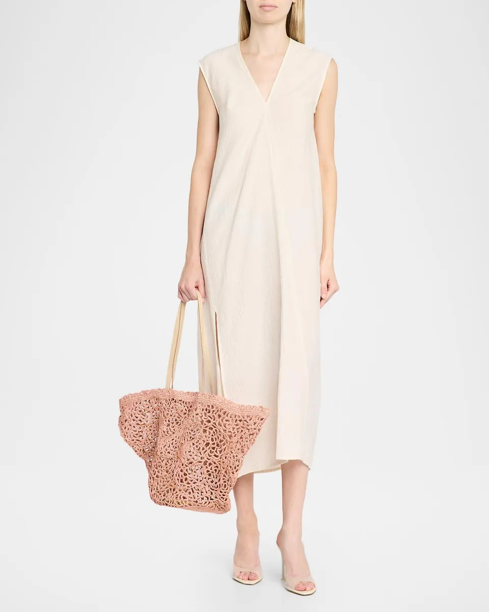 BTB Los Angeles Lacera Woven Raffia Tote Bag | Thumbnail 6