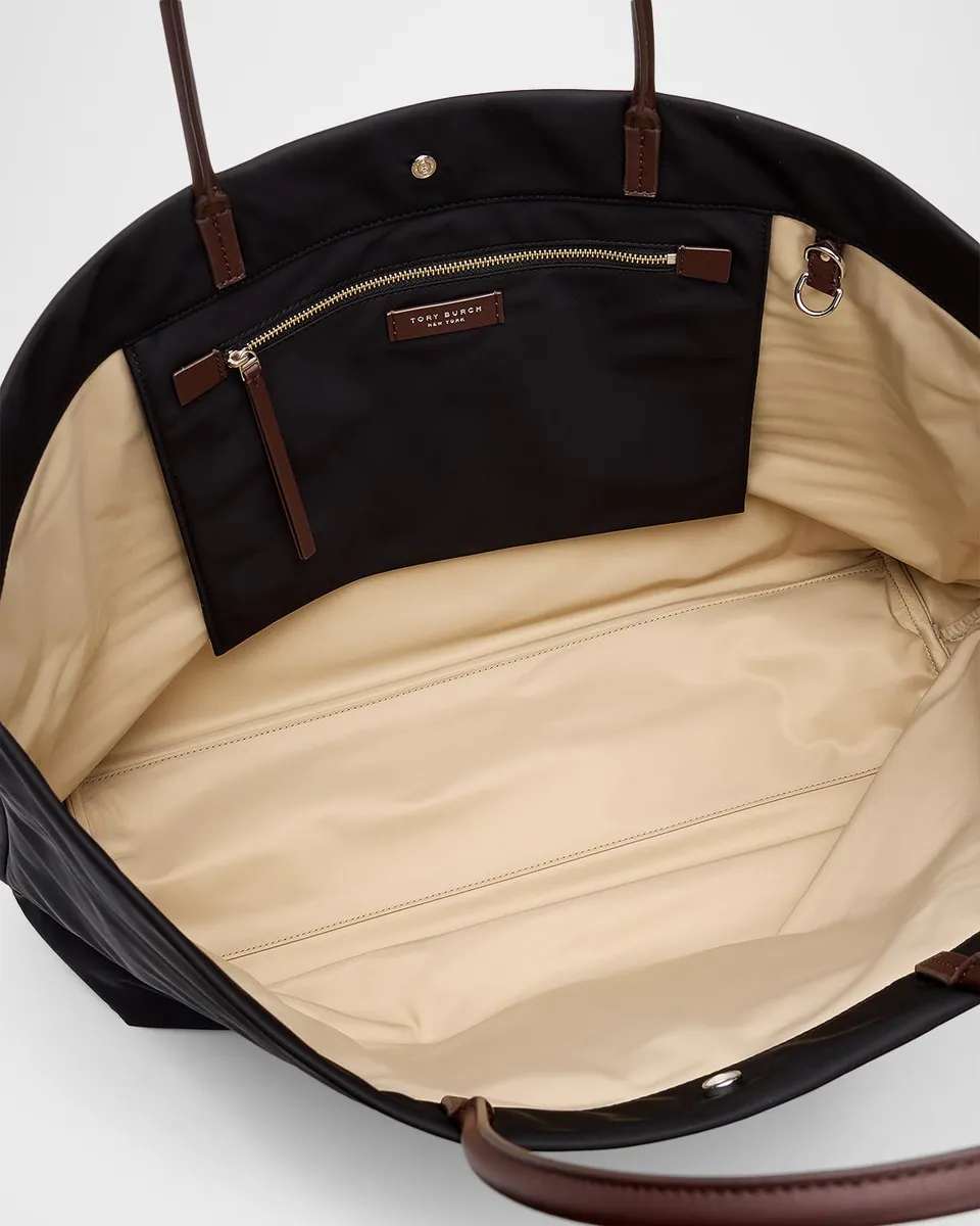 Tory Burch Ella Twist Reversible Nylon Tote Bag | Thumbnail 4