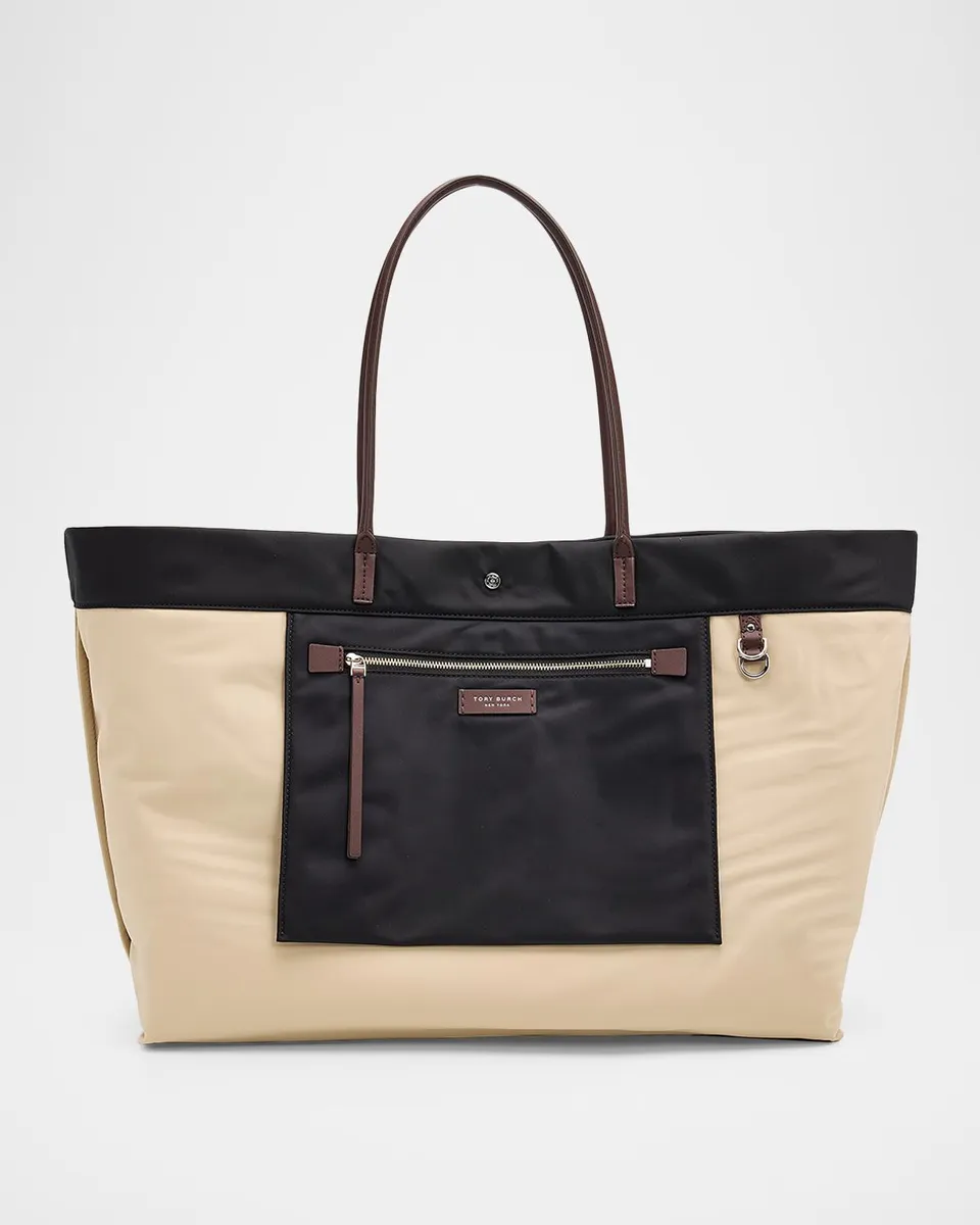 Tory Burch Ella Twist Reversible Nylon Tote Bag | Thumbnail 6