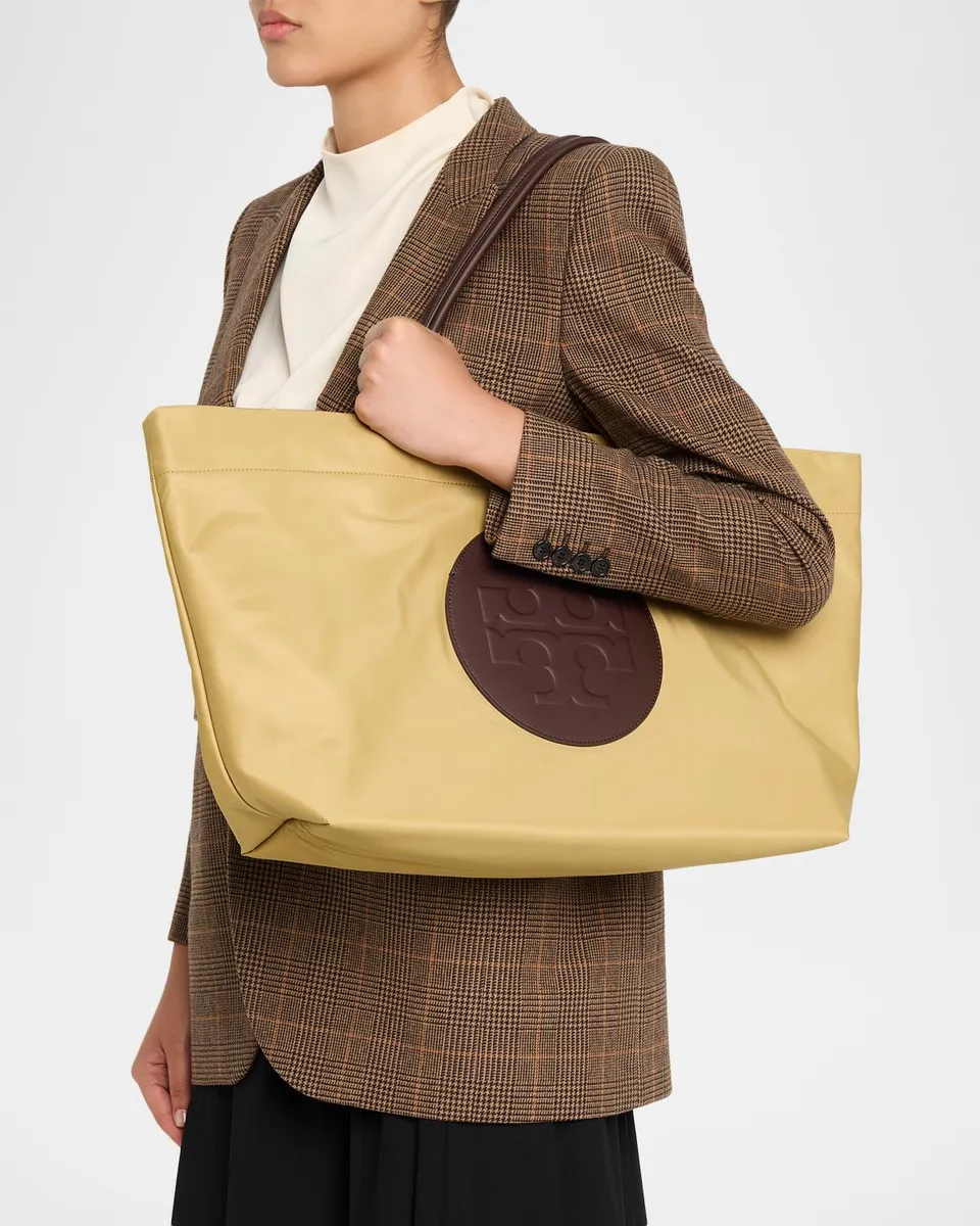 Tory Burch Ella Twist Reversible Nylon Tote Bag | Thumbnail 2 Tory Burch Ella Twist Reversible Nylon Tote Bag | Thumbnail 2