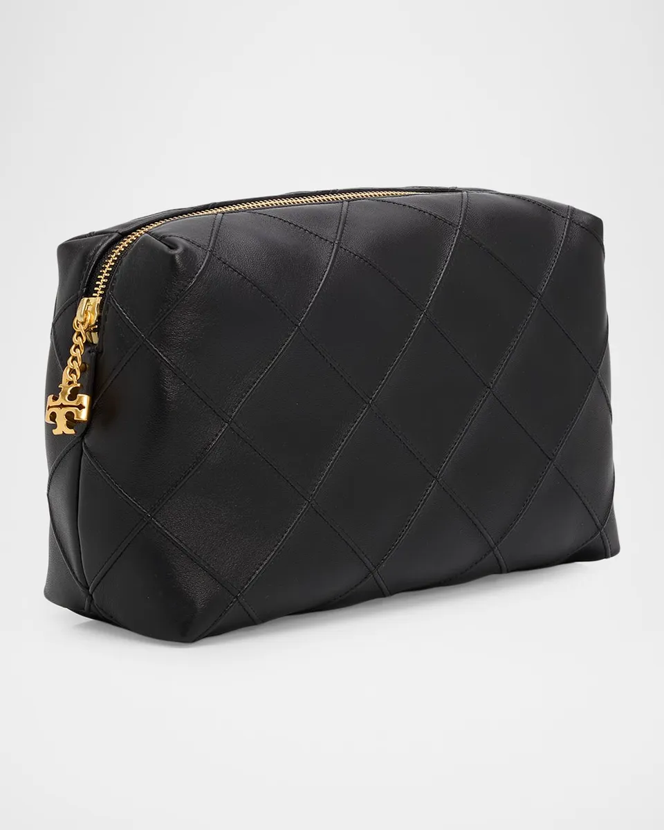 Tory Burch Fleming Large Quilted Leather Soft Pouch Bag | Thumbnail 3 Tory Burch Fleming Large Quilted Leather Soft Pouch Bag | Thumbnail 3