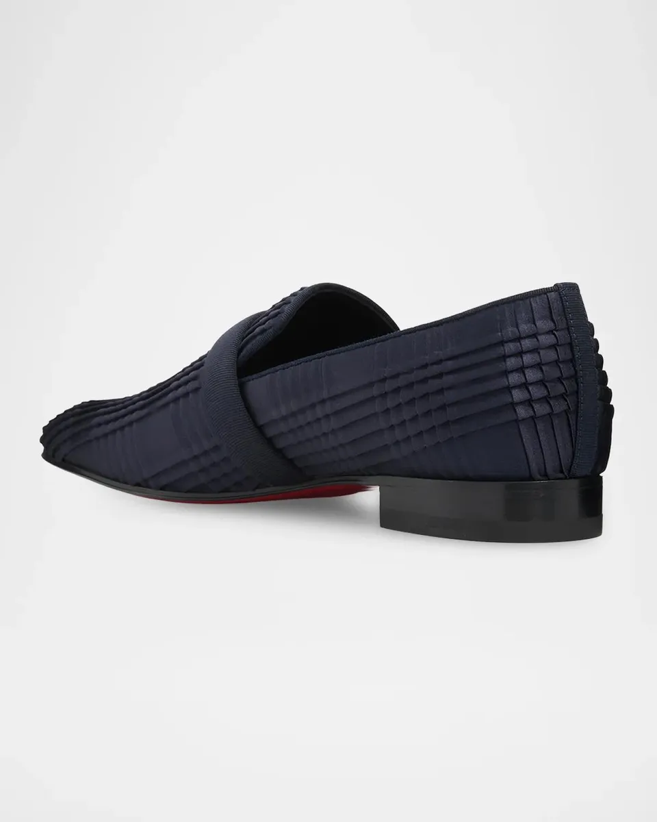 Christian Louboutin Men's Dandydeco Pleated Satin Loafers | Thumbnail 4 Christian Louboutin Men's Dandydeco Pleated Satin Loafers | Thumbnail 4