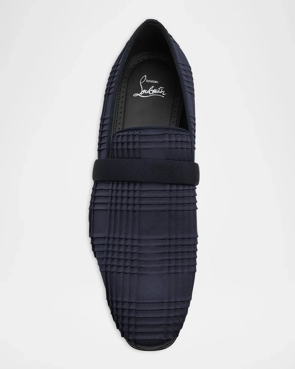 Christian Louboutin Men's Dandydeco Pleated Satin Loafers | Thumbnail 5 Christian Louboutin Men's Dandydeco Pleated Satin Loafers | Thumbnail 5