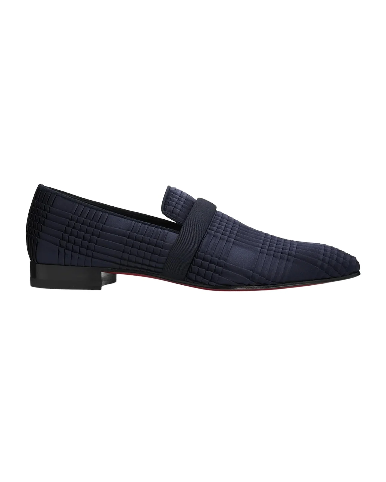 Christian Louboutin Men's Dandydeco Pleated Satin Loafers