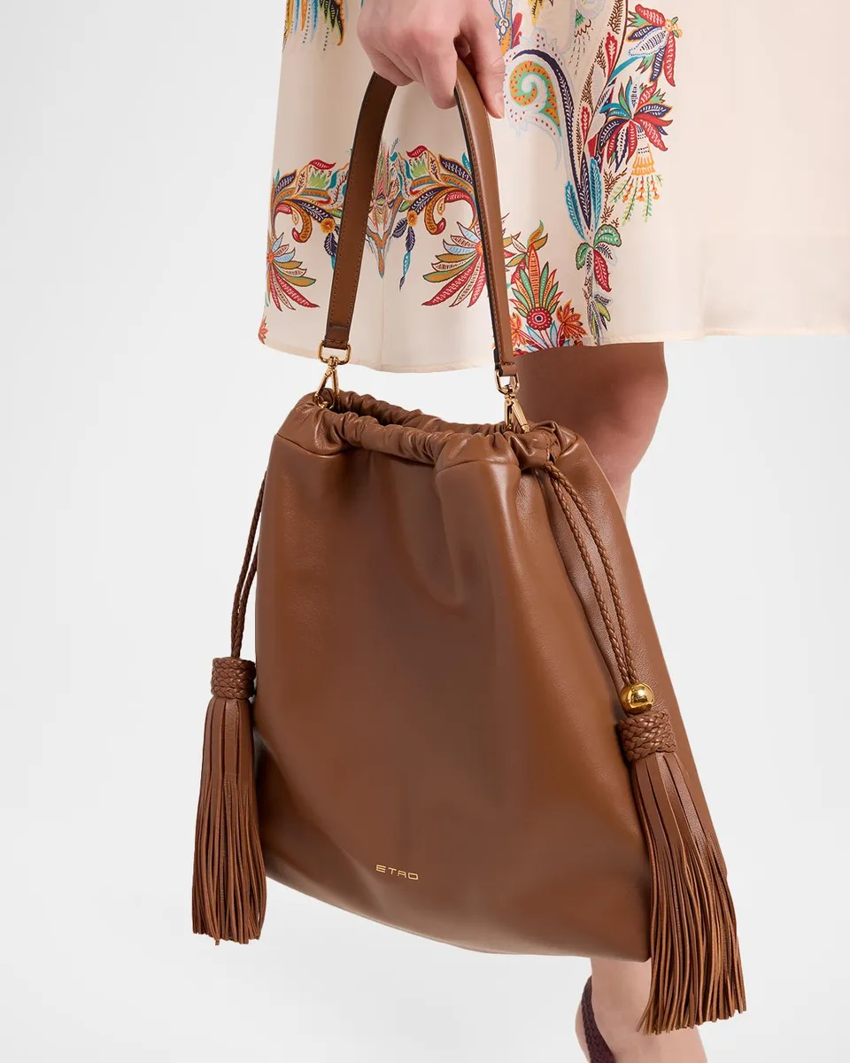 Etro Kalispera Medium Tassel Drawstring Shoulder Bag | Thumbnail 2 Etro Kalispera Medium Tassel Drawstring Shoulder Bag | Thumbnail 2