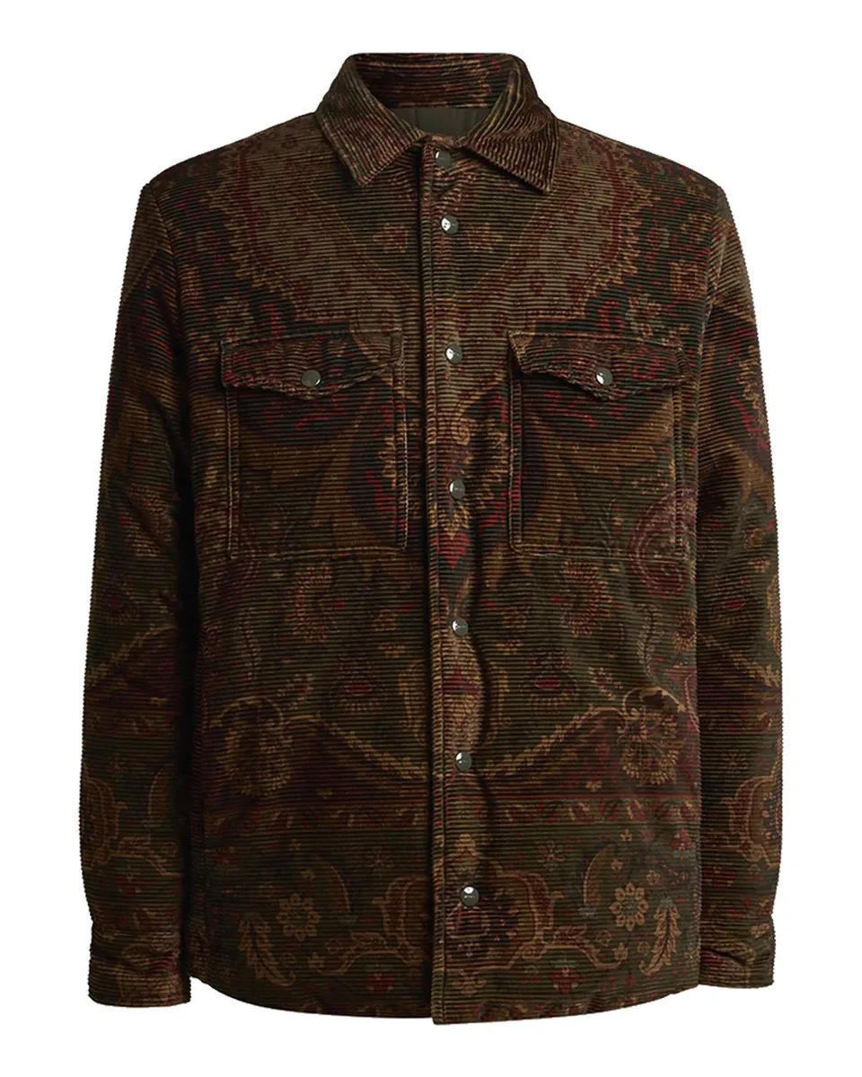 Etro Men's Corduroy Paisley Overshirt | Thumbnail 3