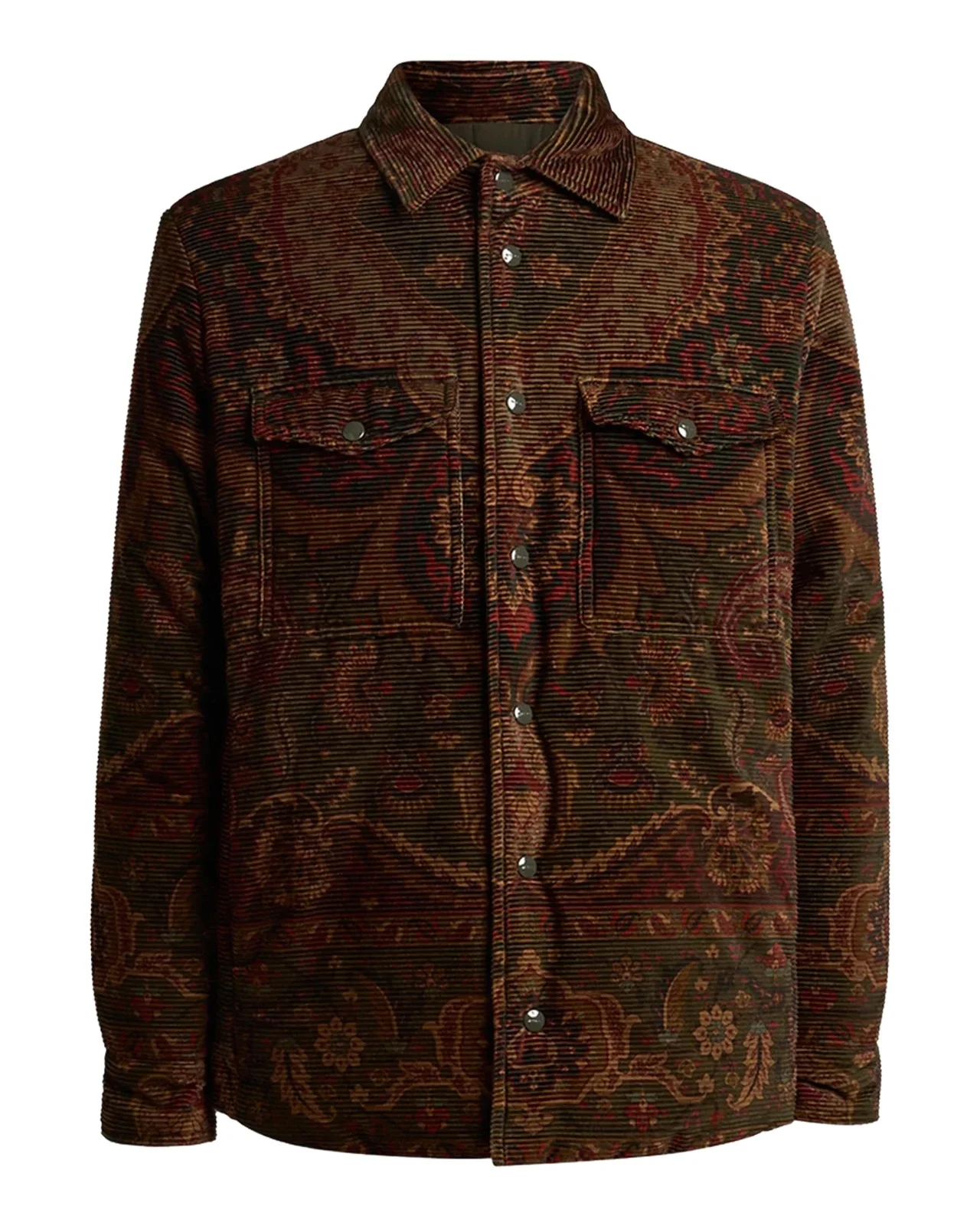 Men's Corduroy Paisley Overshirt