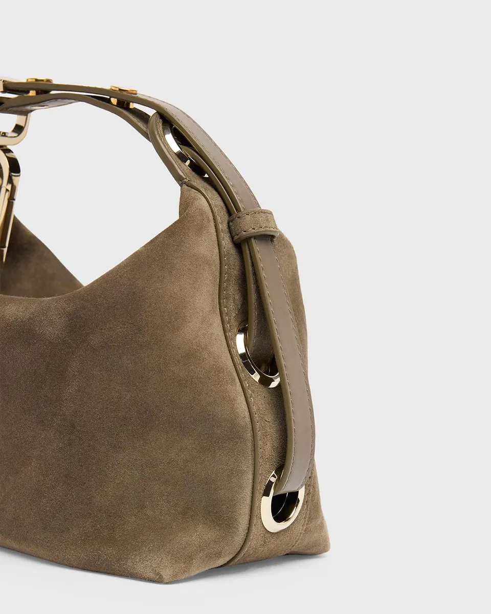 Christian Louboutin Flo Suede Pouch Bag | Thumbnail 4 Christian Louboutin Flo Suede Pouch Bag | Thumbnail 4
