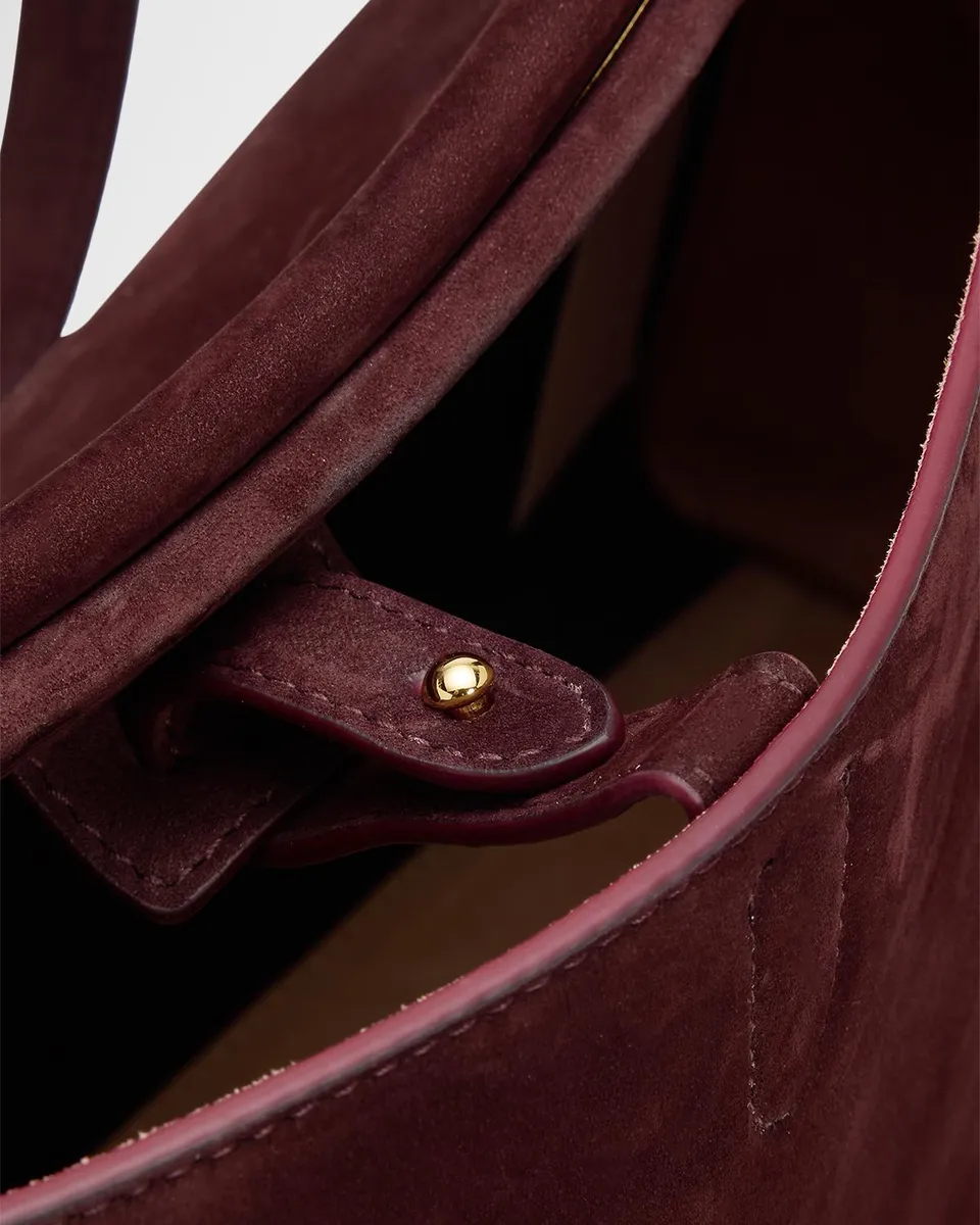 Alaïa Le Click Large East-West Suede Shoulder Bag | Thumbnail 6