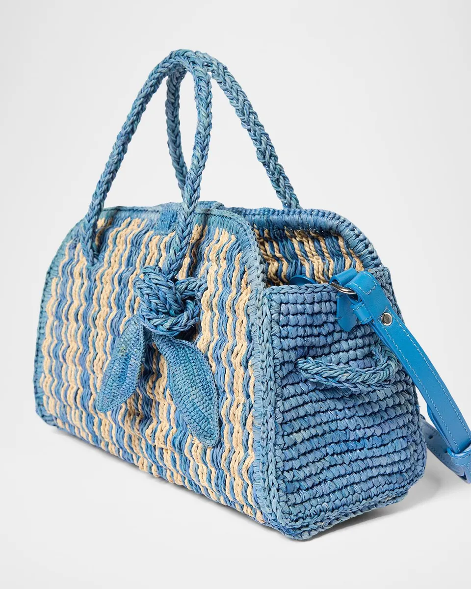 Jacquemus Turismo Small Raffia Top-Handle Bag | Thumbnail 3