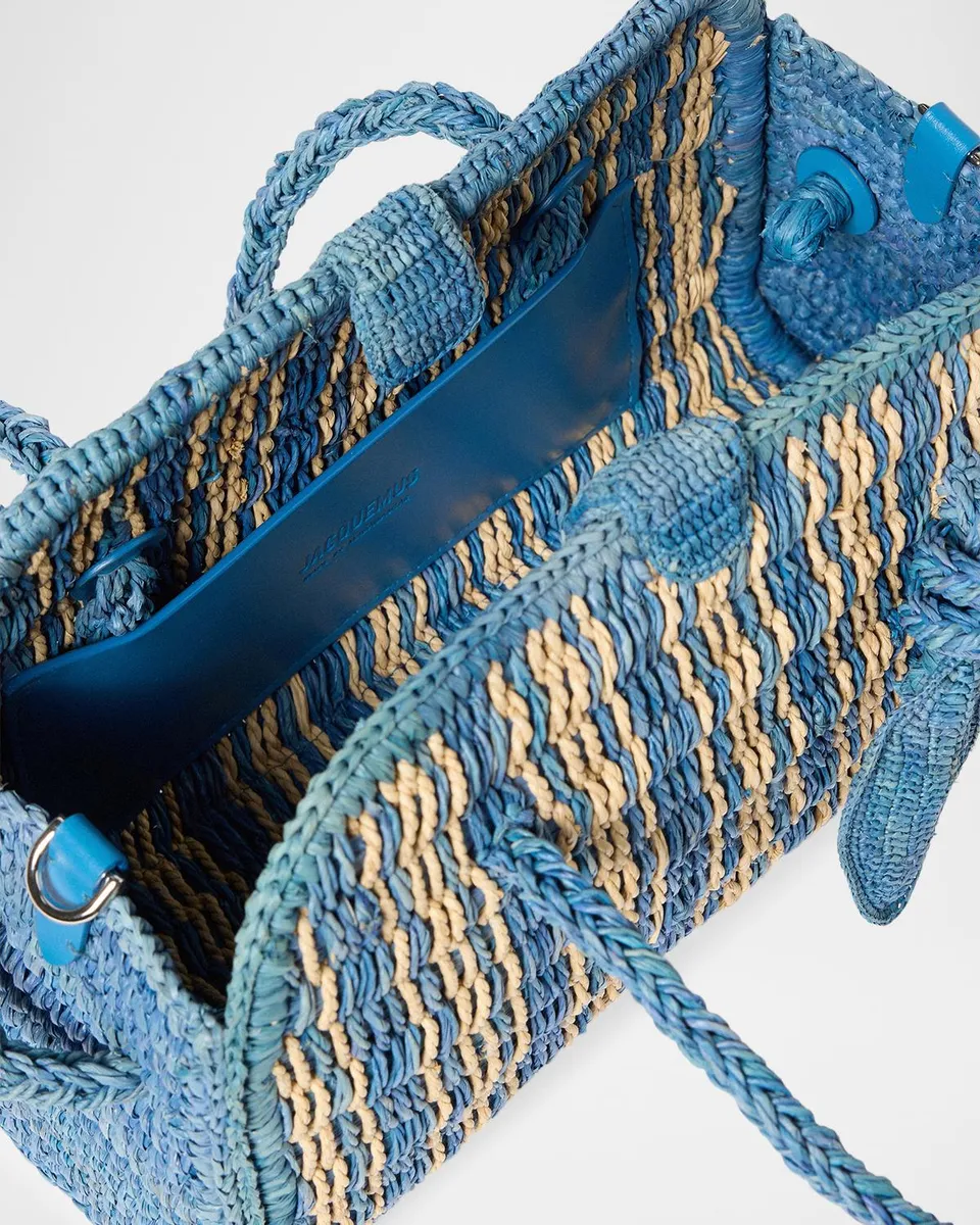 Jacquemus Turismo Small Raffia Top-Handle Bag | Thumbnail 4