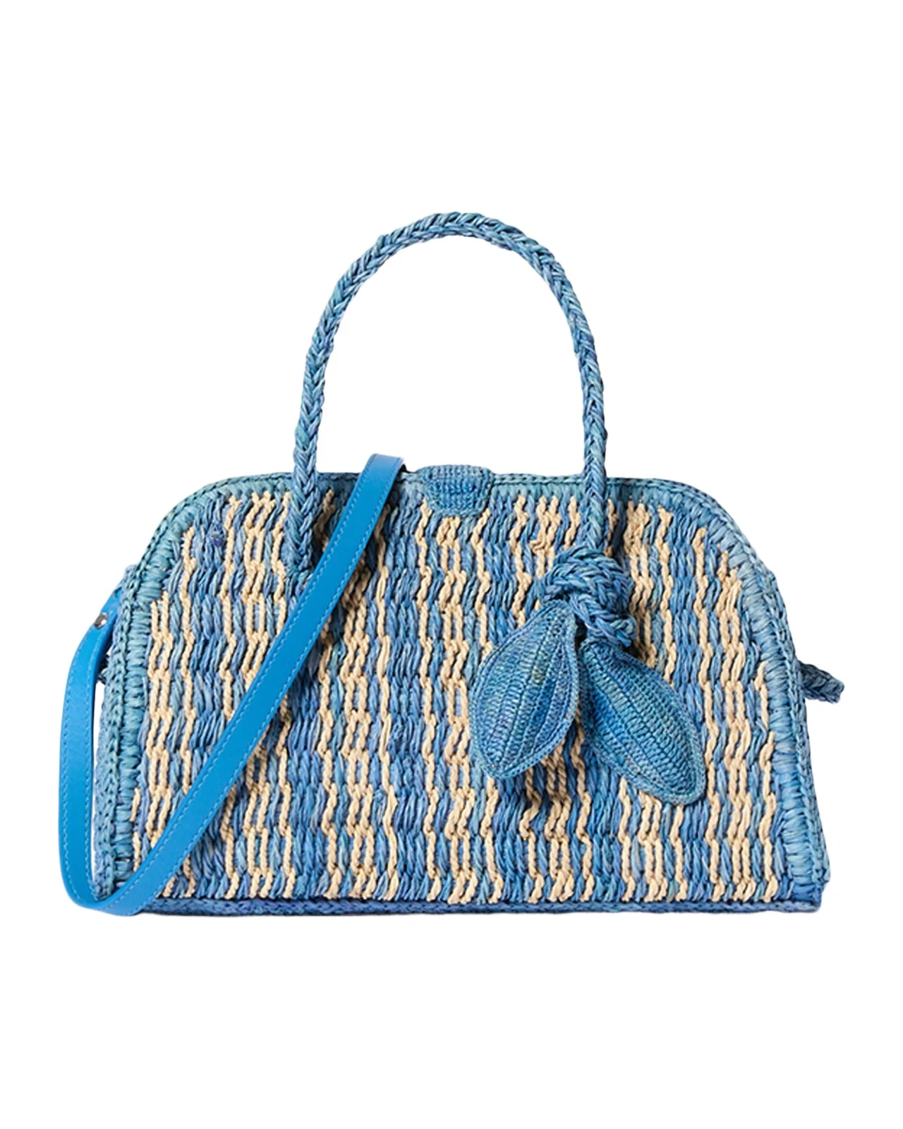 Jacquemus Turismo Small Raffia Top-Handle Bag
