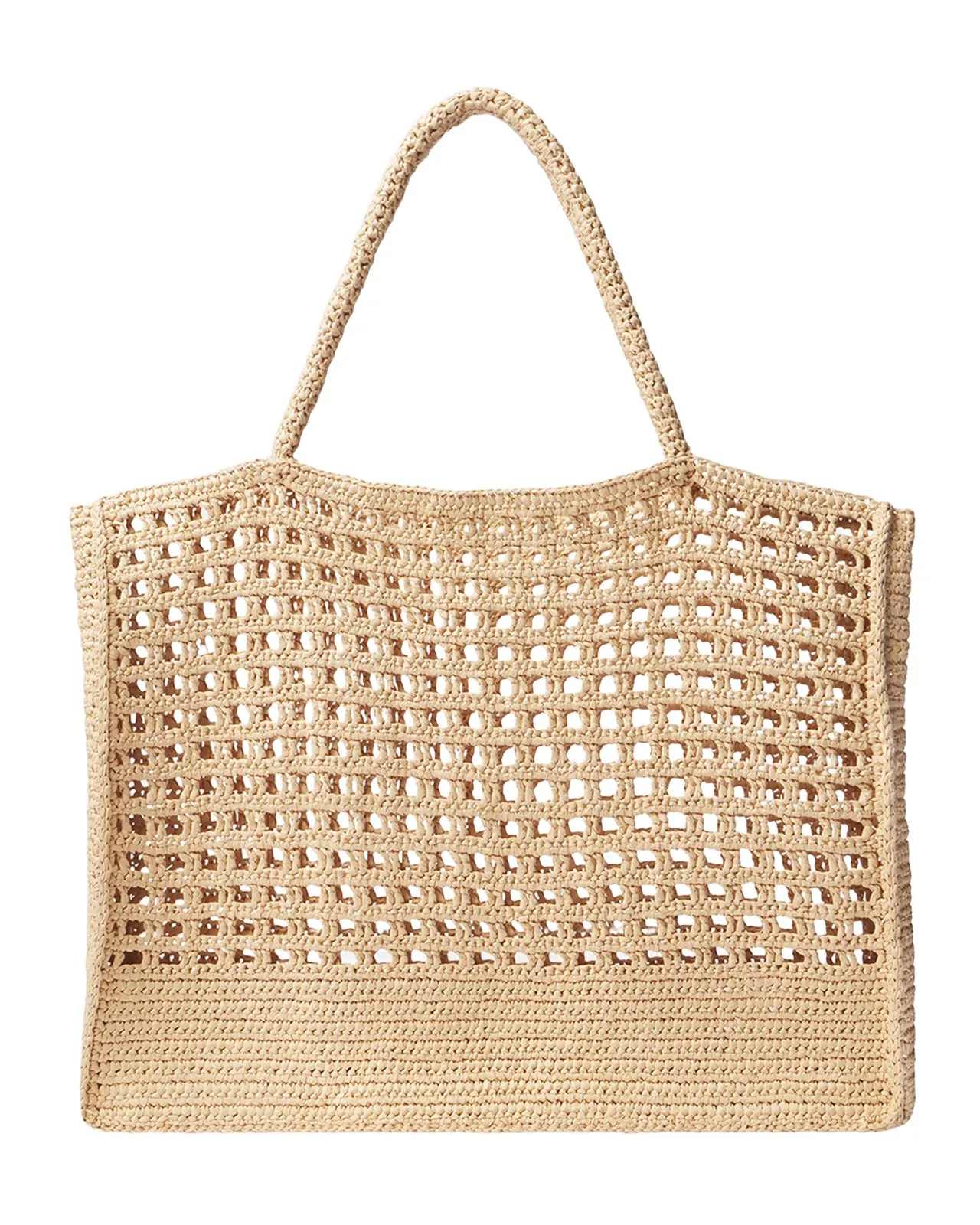 A.L.C. Lucy Crochet Raffia Tote Bag