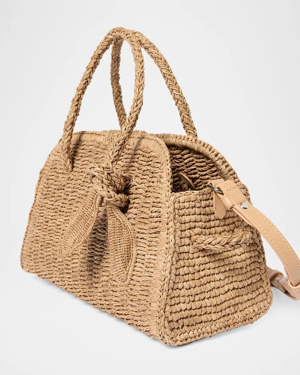Jacquemus Turismo Small Raffia Top-Handle Bag | Thumbnail 3 Jacquemus Turismo Small Raffia Top-Handle Bag | Thumbnail 3