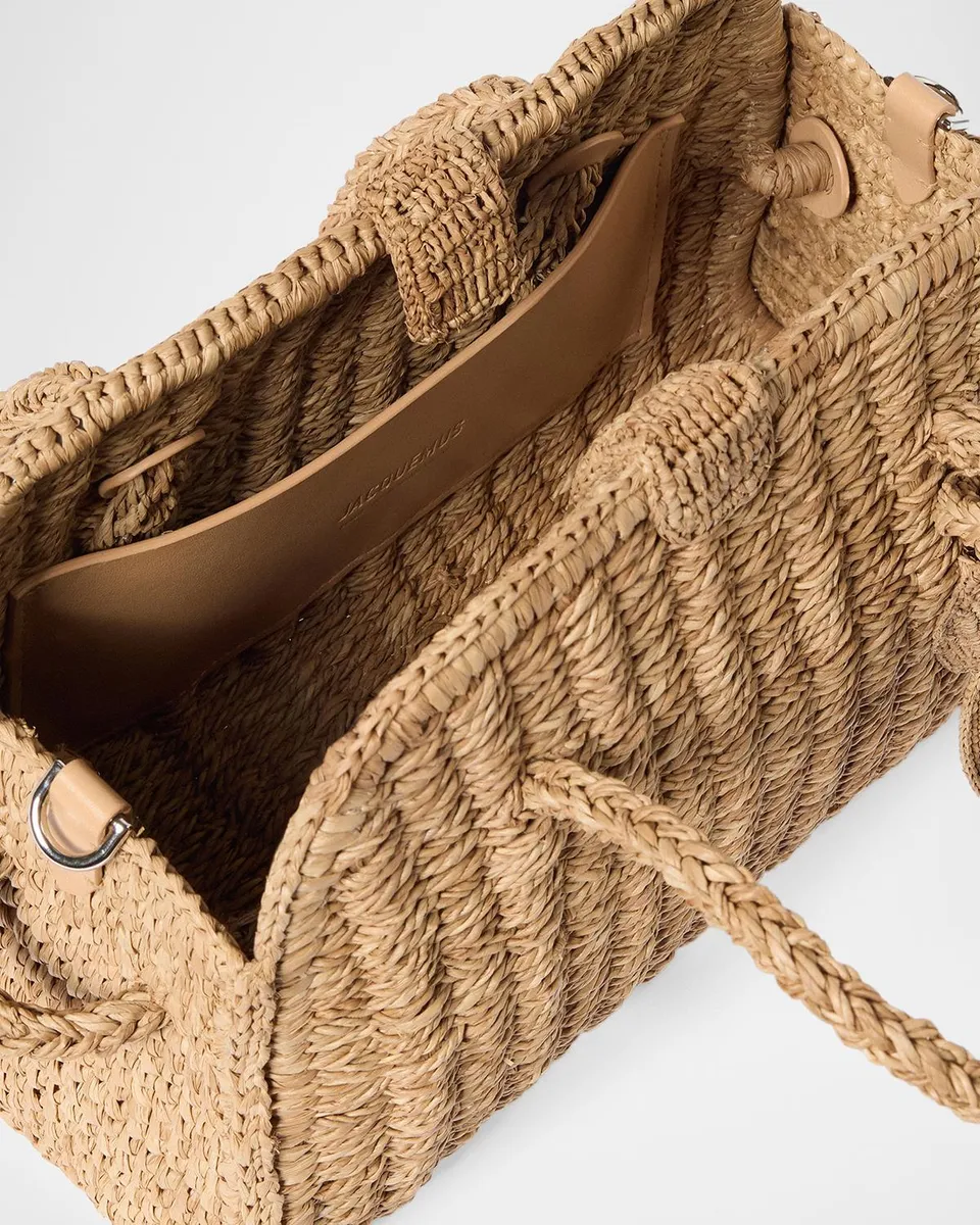 Jacquemus Turismo Small Raffia Top-Handle Bag | Thumbnail 4 Jacquemus Turismo Small Raffia Top-Handle Bag | Thumbnail 4
