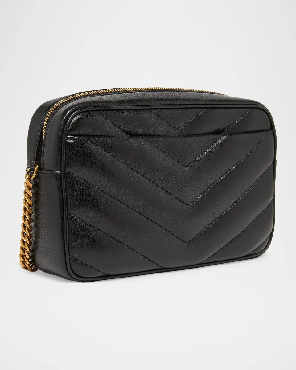Saint Laurent LouLou YSL Chevron Quilted Crossbody Bag | Thumbnail 3